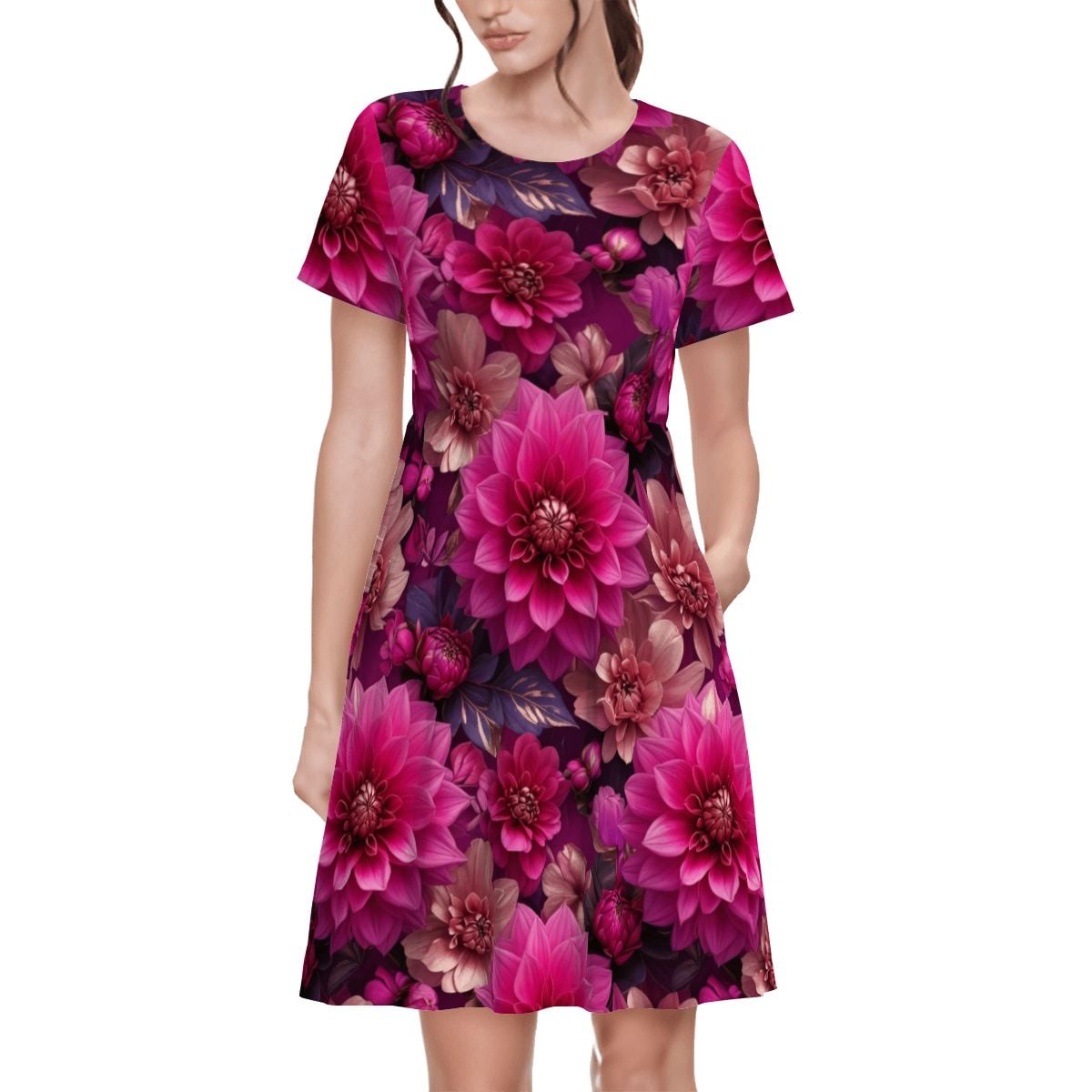 Women's TShirt Dress 07daliefuksjaaop