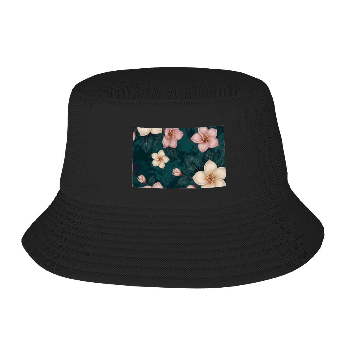 Double Layer Bucket Hat (Area Pattern) 10plumeriatropikaop