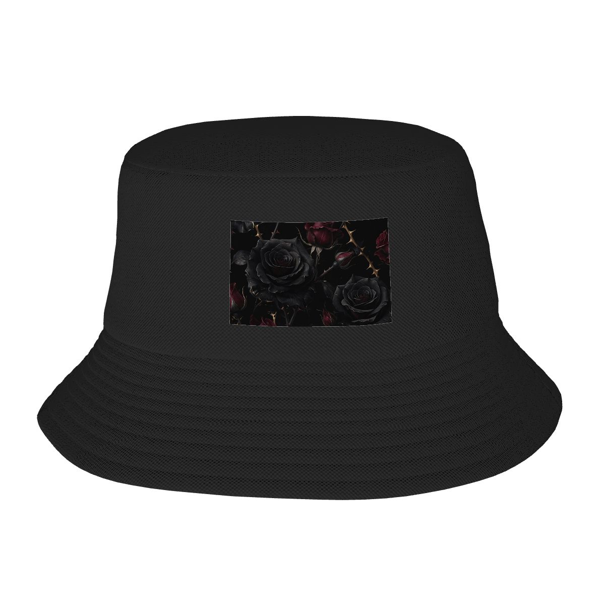 Double Layer Bucket Hat (Area Pattern) 09noirroseaopbezfald