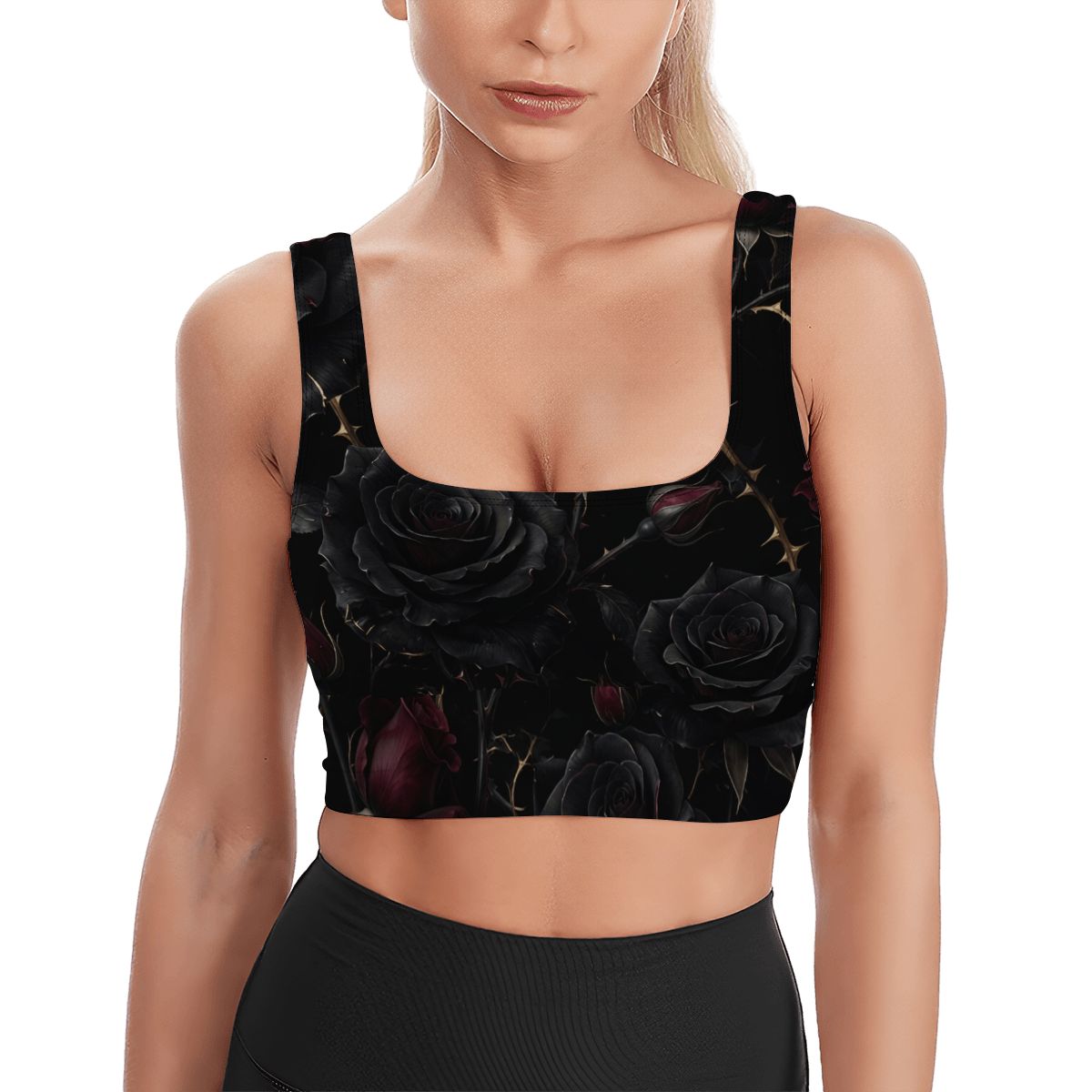 Noir Rose — Sports bra