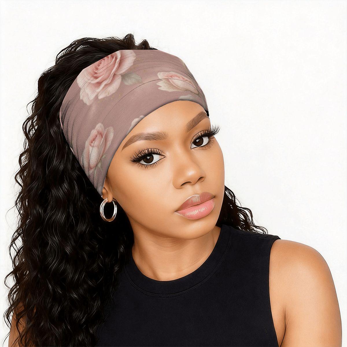 Wide Turban Headbands for Women 1PC 02rozeblushaop