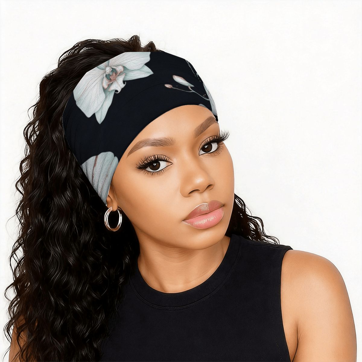 Wide Turban Headbands for Women 1PC 03orchideenocaop