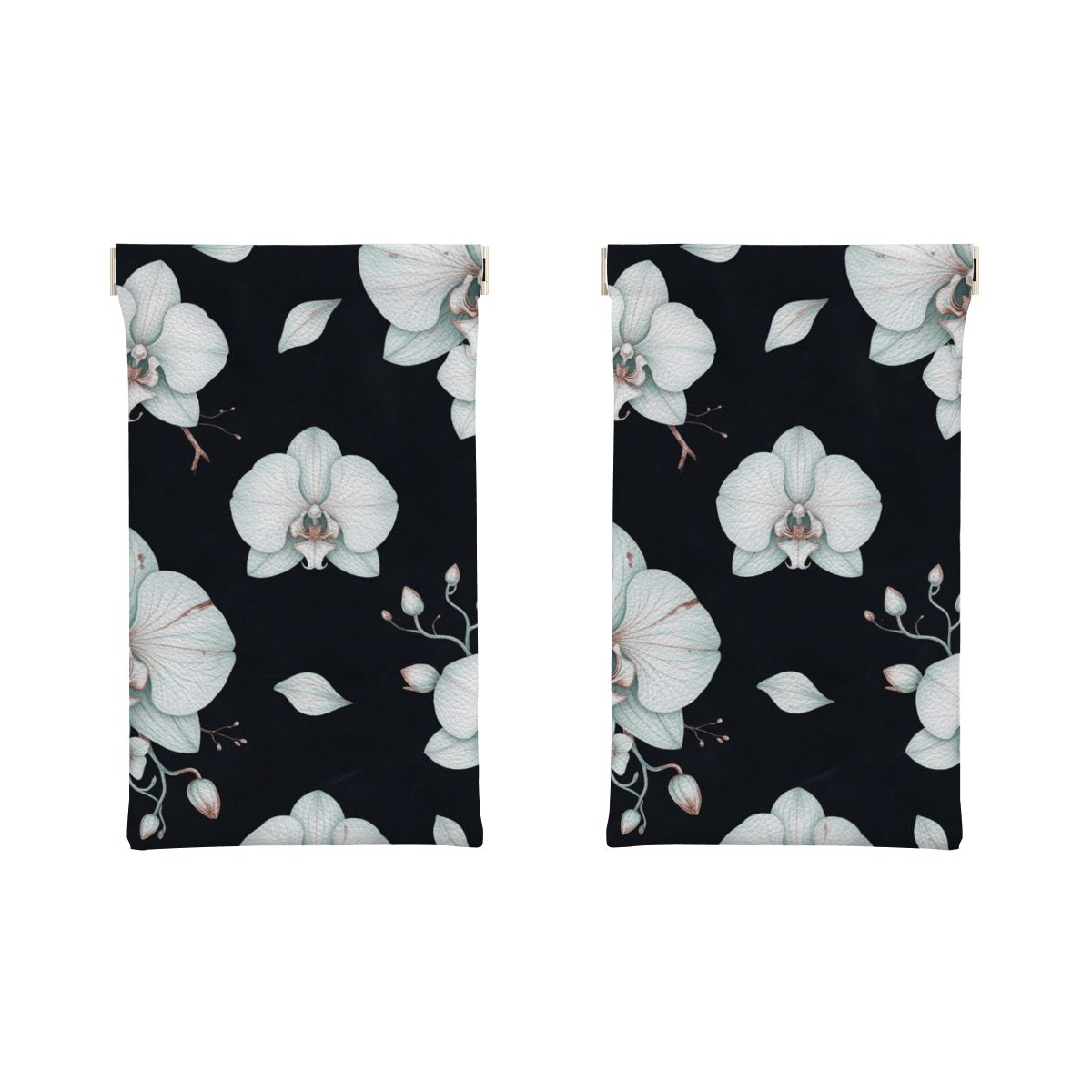 Squeeze Top Leather Glasses Case 03orchideenocaop