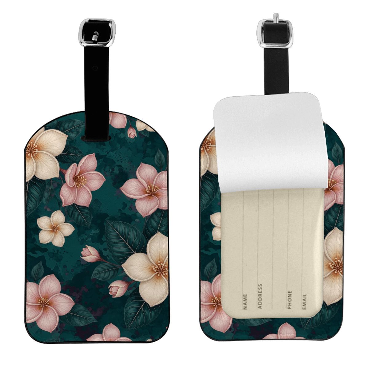 PU Leather Luggage Tag 10plumeriatropikaop