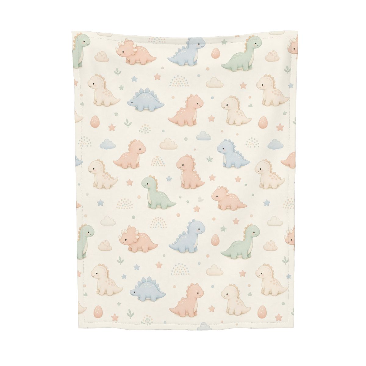 Super Soft Plush Baby Blanket dinusiepastel