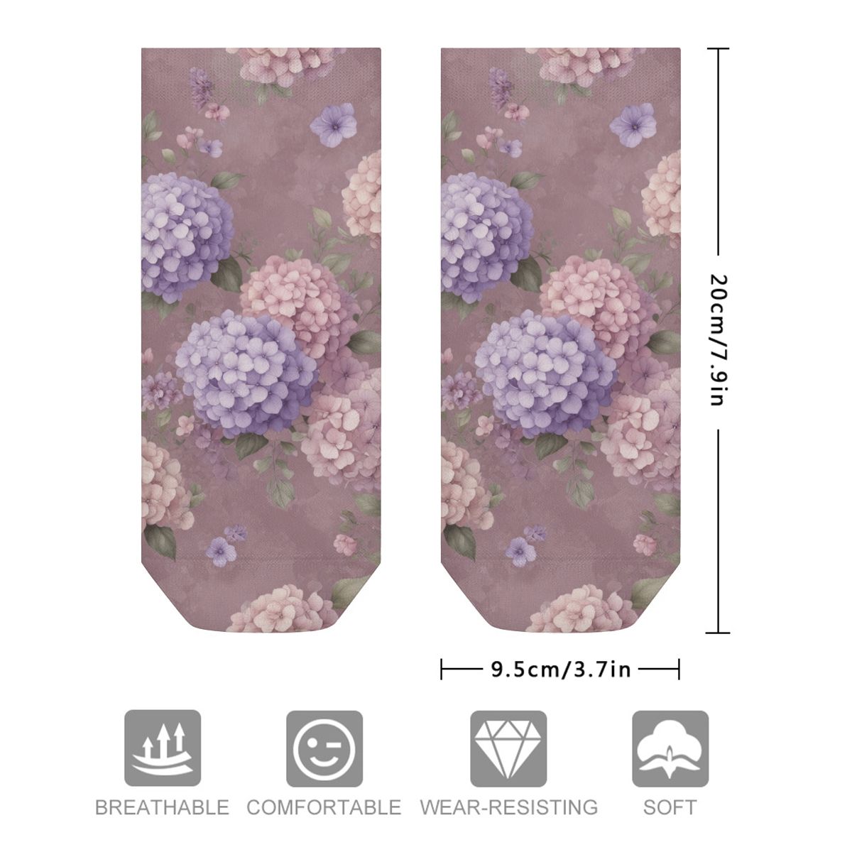 Hortensje Lawenda Ao — Socks