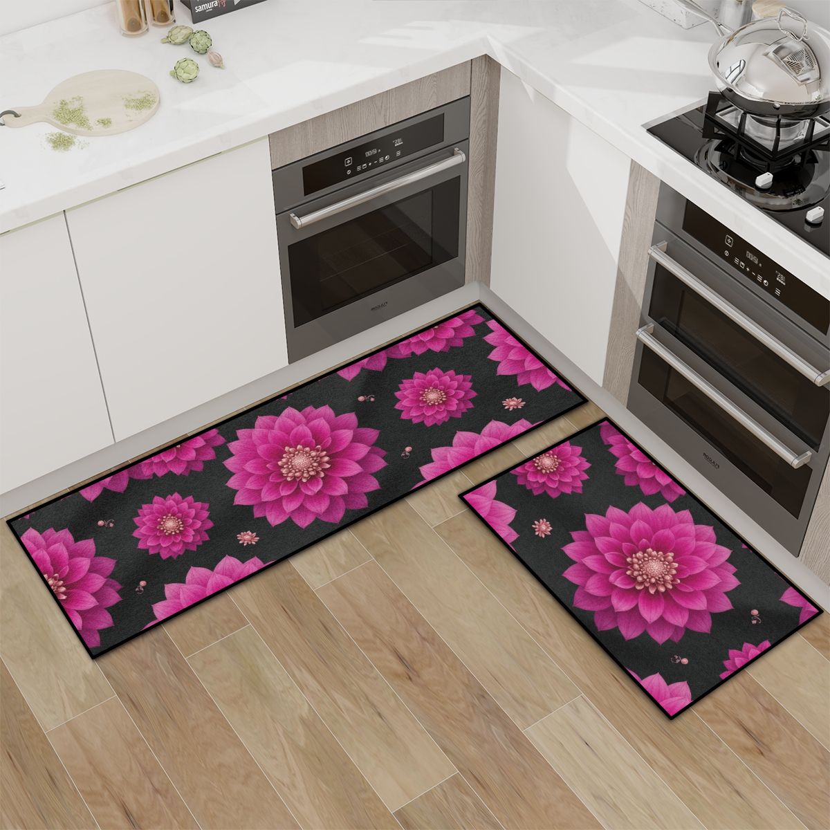 Kitchen Area Rug Set for Floor NonSlip Washable 31daliefuksjav2aop