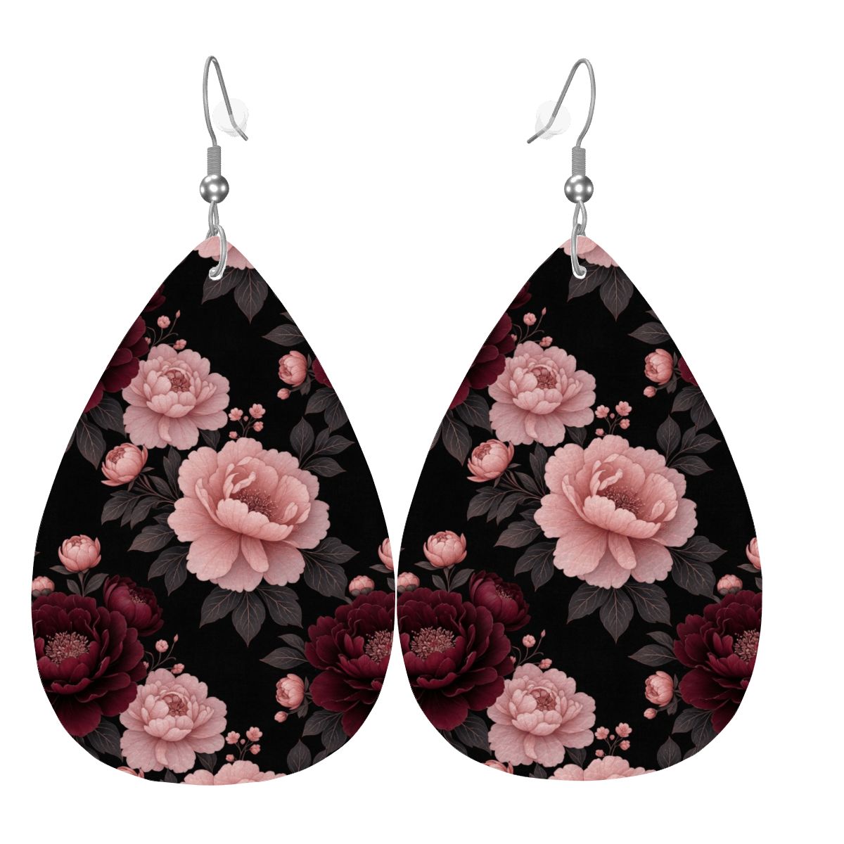 Leather Teardrop Earrings