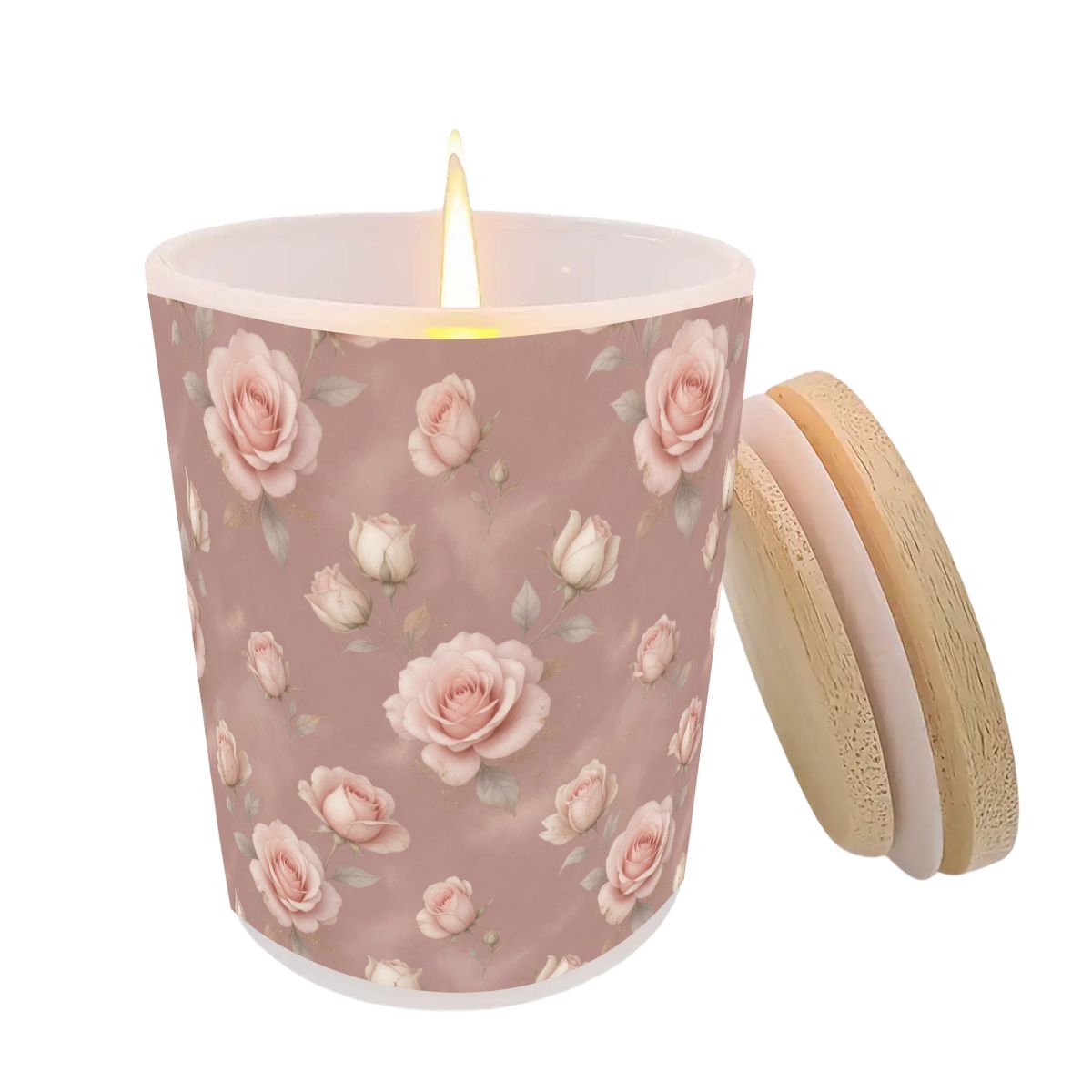 Frosted Jar Scented Candle with Lid (6oz)