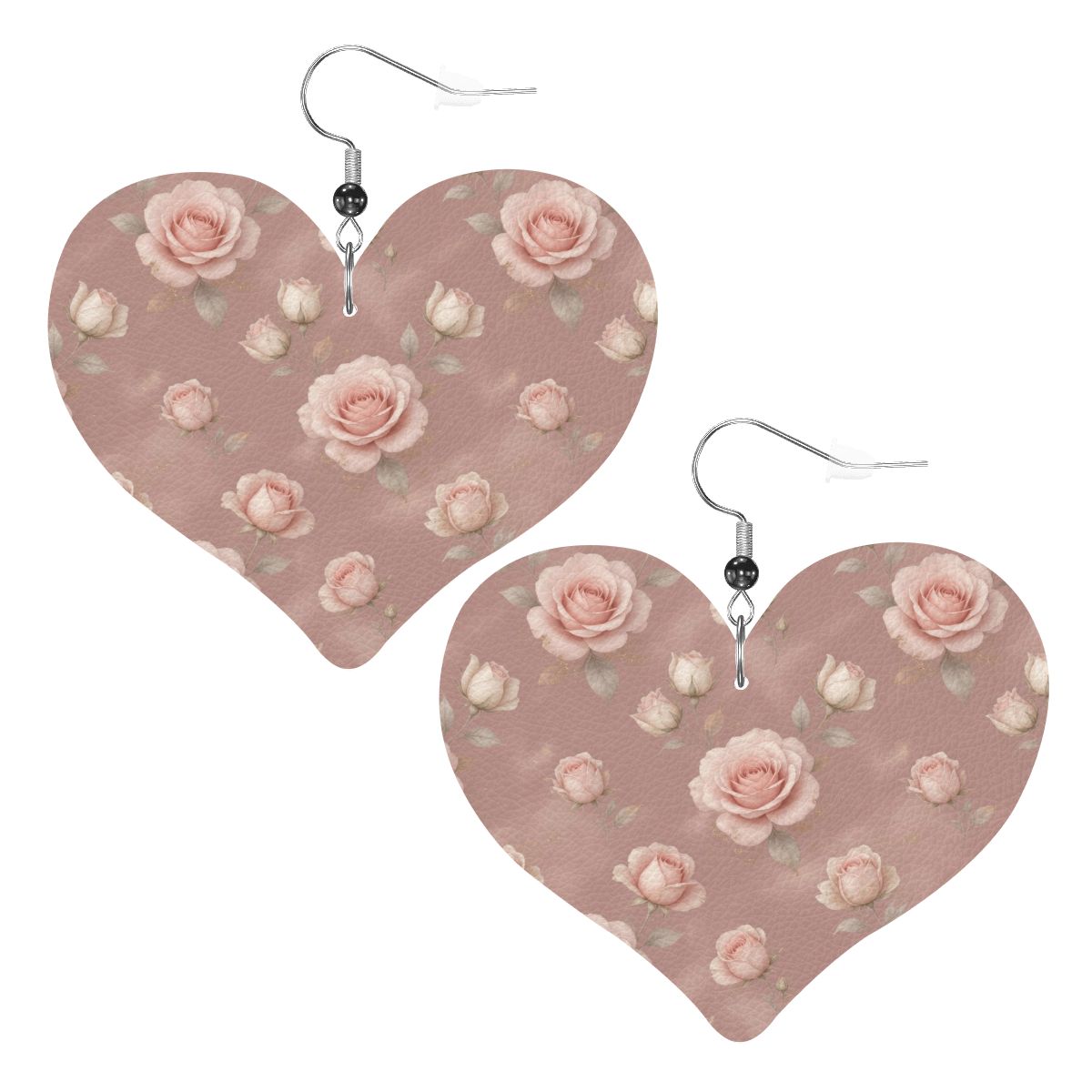 Heart Shape Leather Earrings