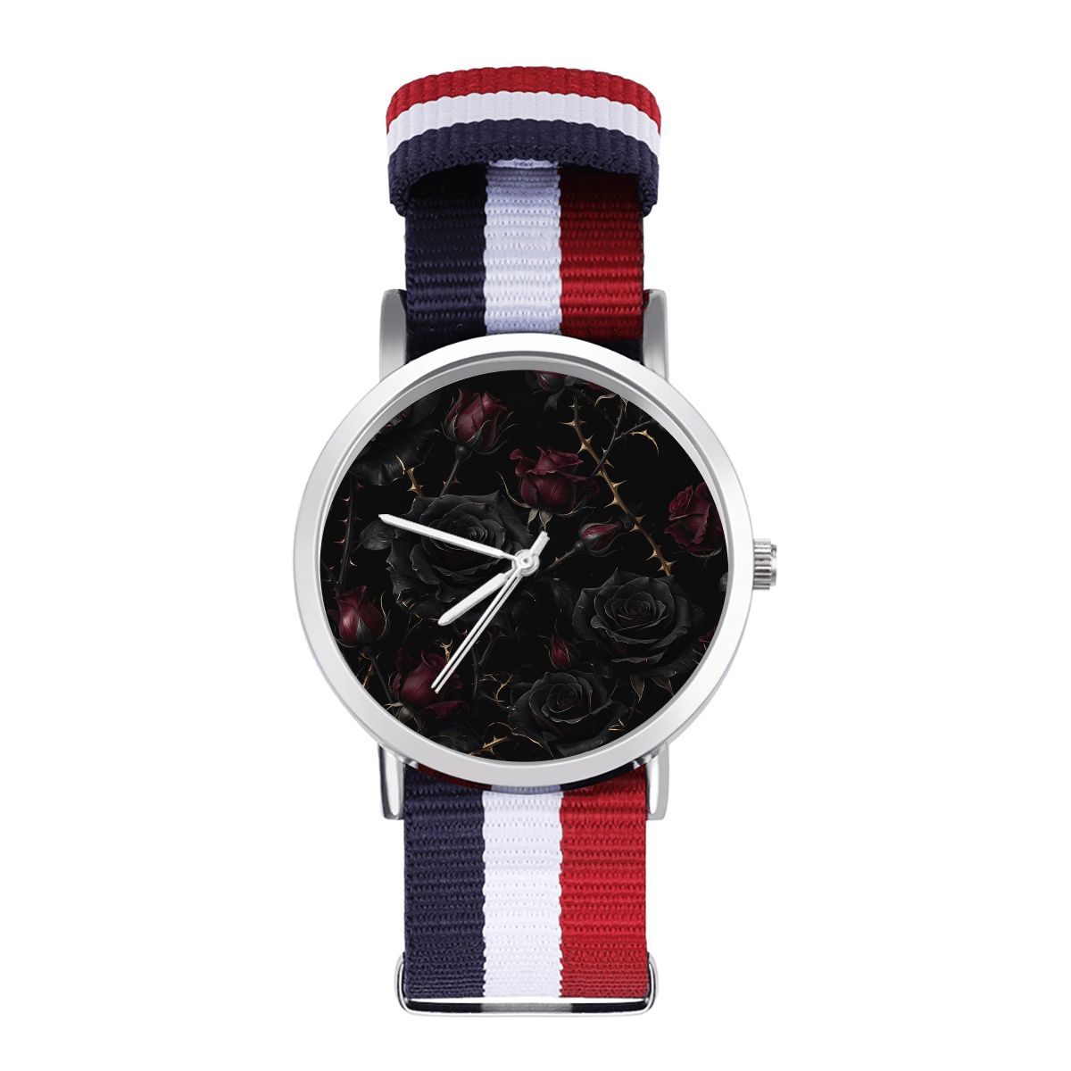 No Scale Watch With Woven Watch Band