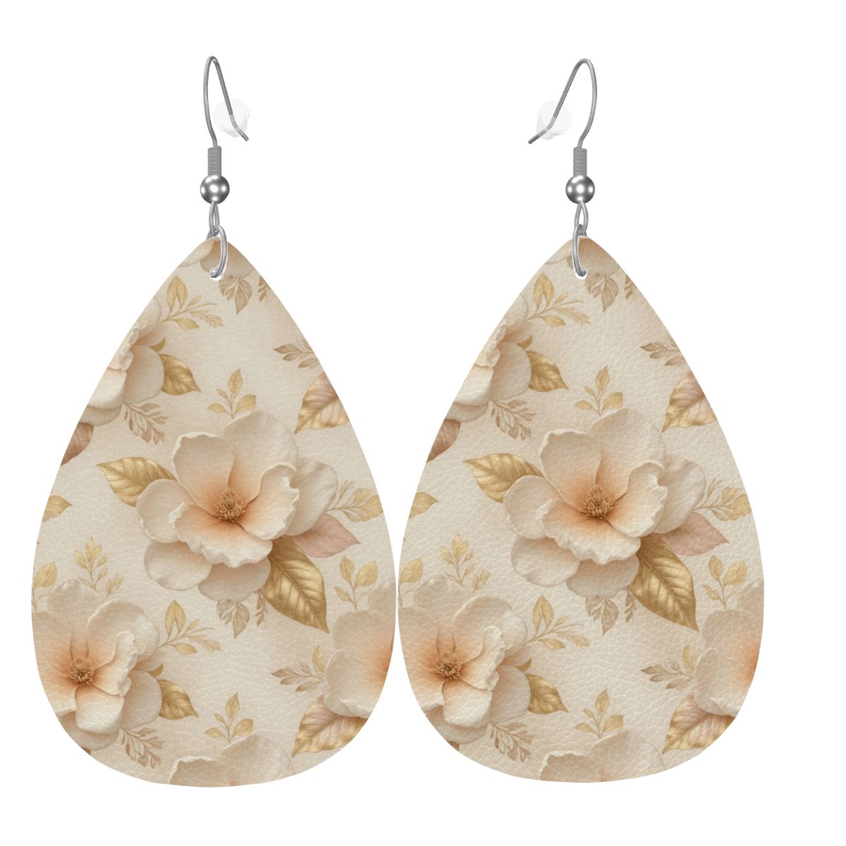 Leather Teardrop Earrings