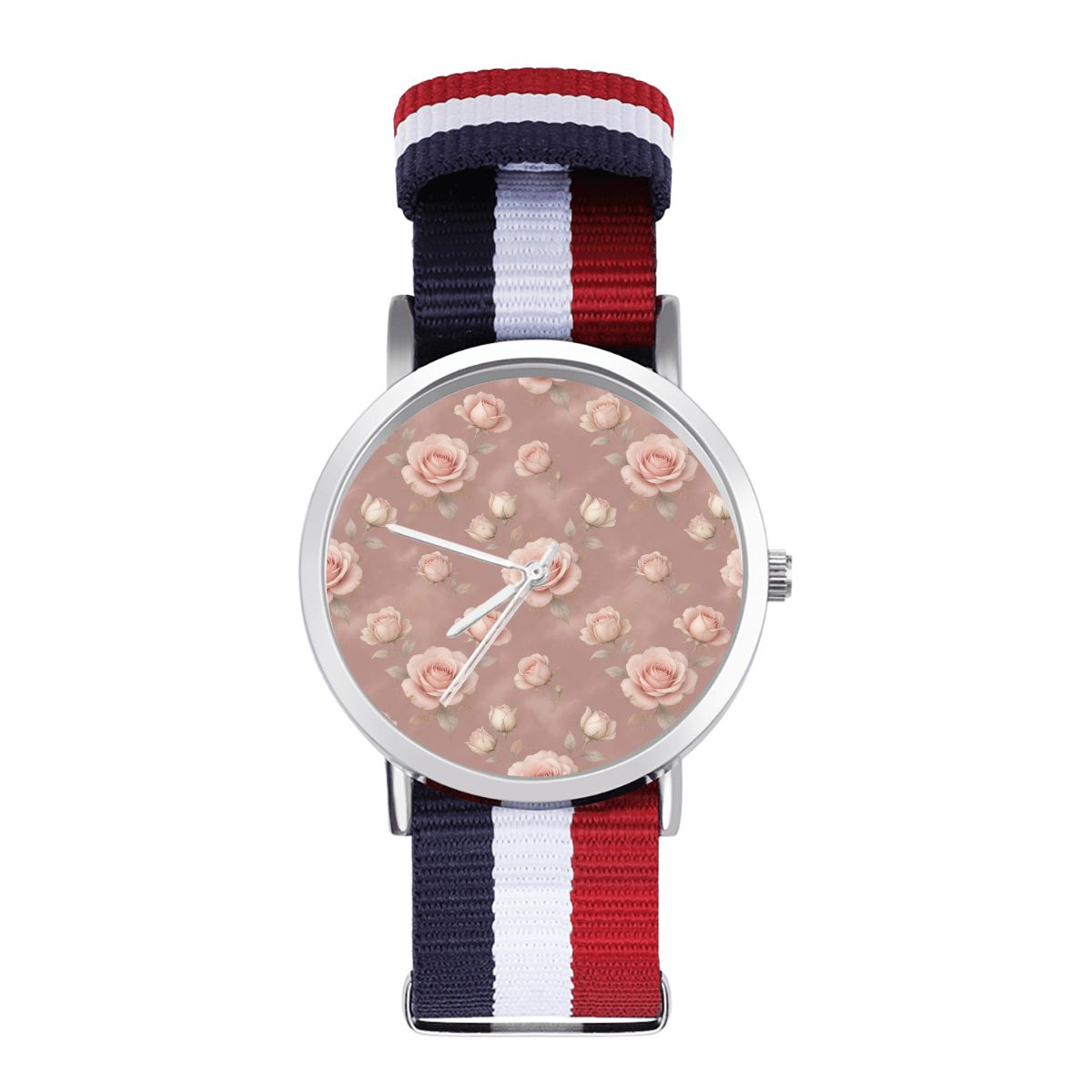 No Scale Watch With Woven Watch Band
