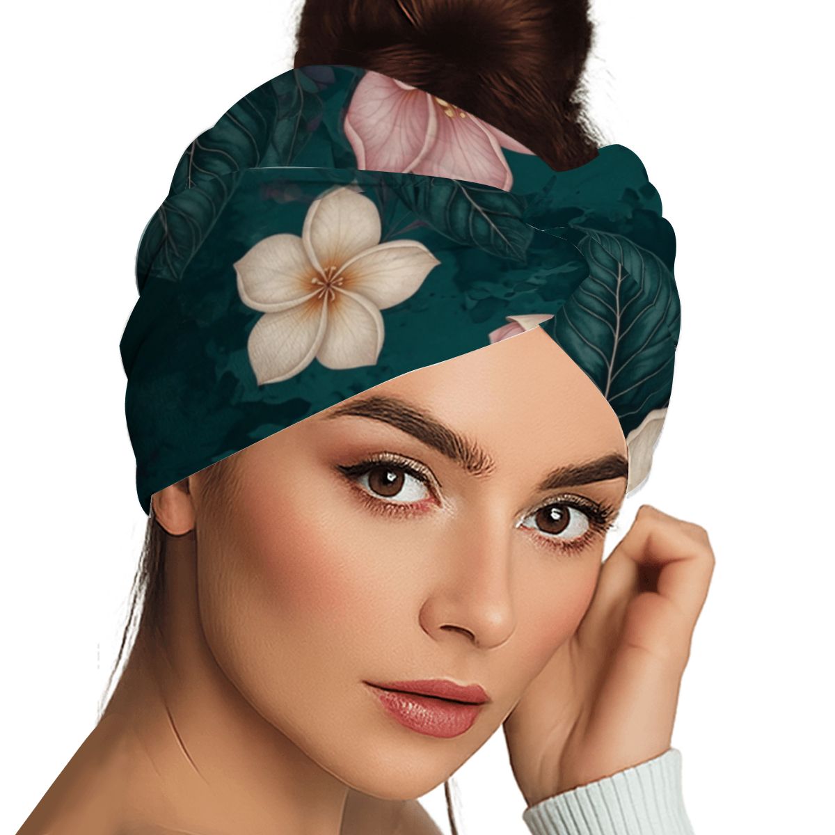 Extra Wide Headbands for Women 1PC 10plumeriatropikaop