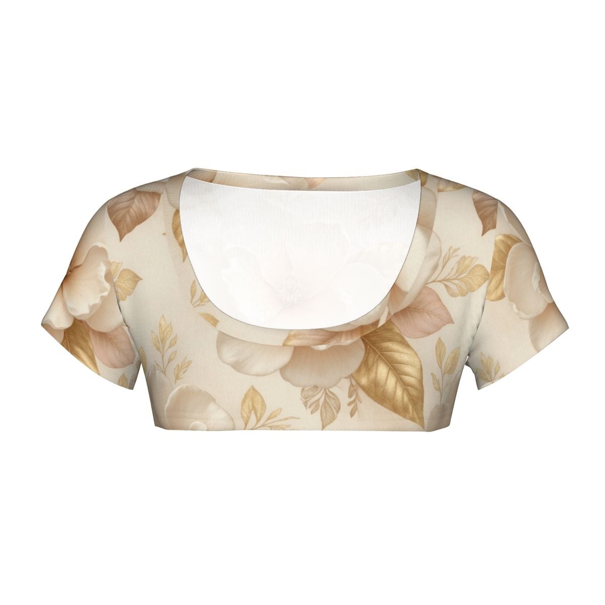 Women's Sexy Short Sleeve TShirt 04magnoliechampagneaop