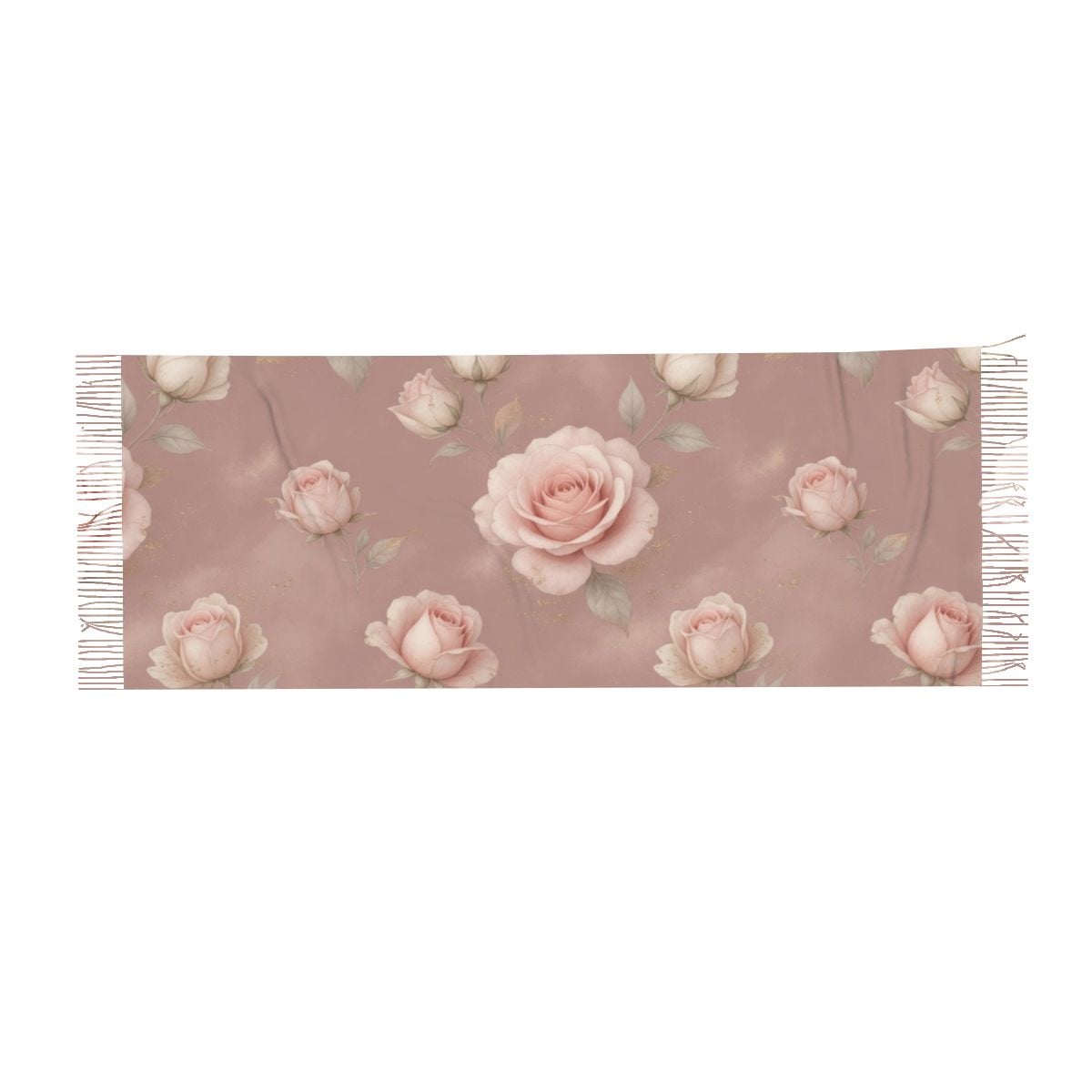 Warm Fringed Scarf for Women (Horizontal) 02rozeblushaop