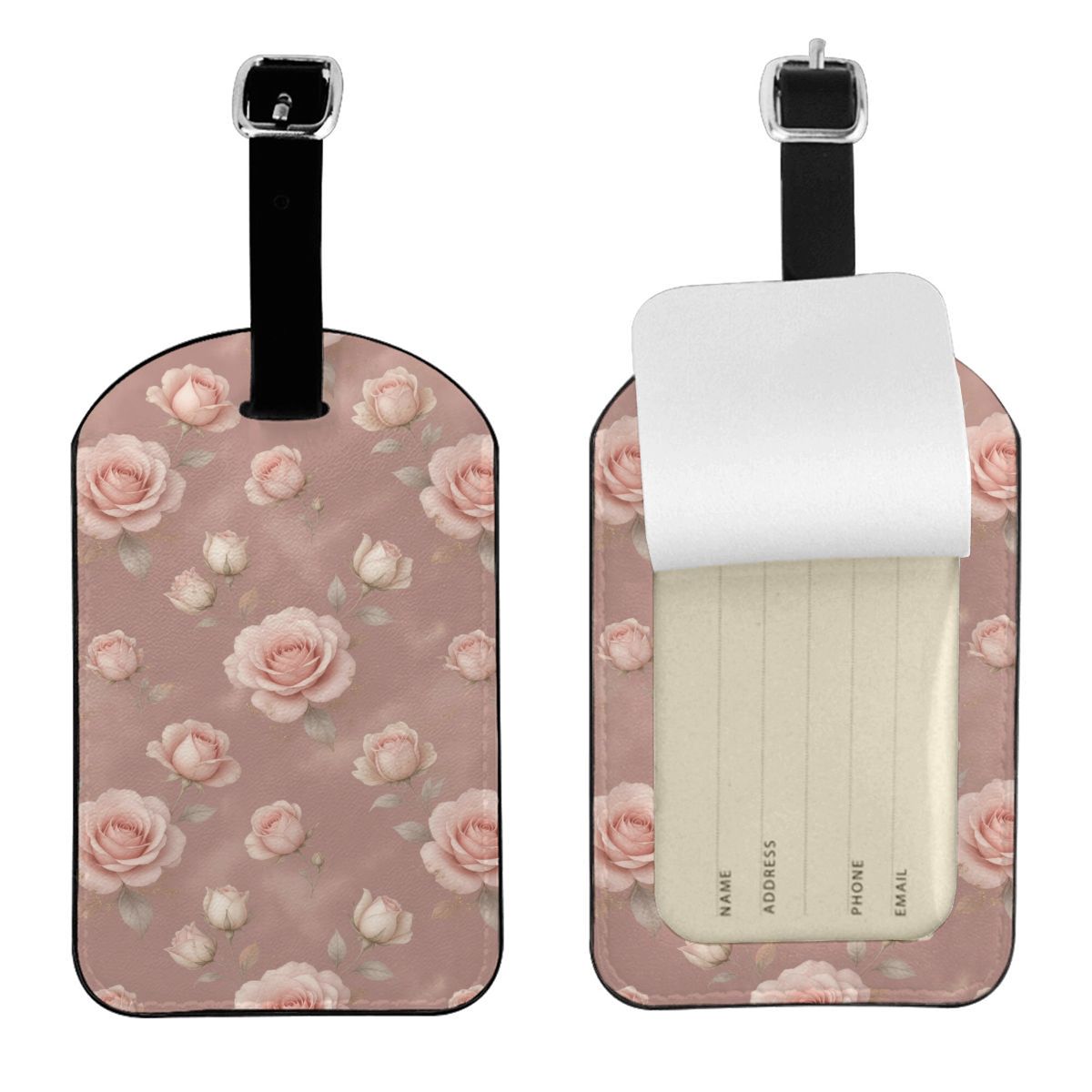 PU Leather Luggage Tag 02rozeblushaop