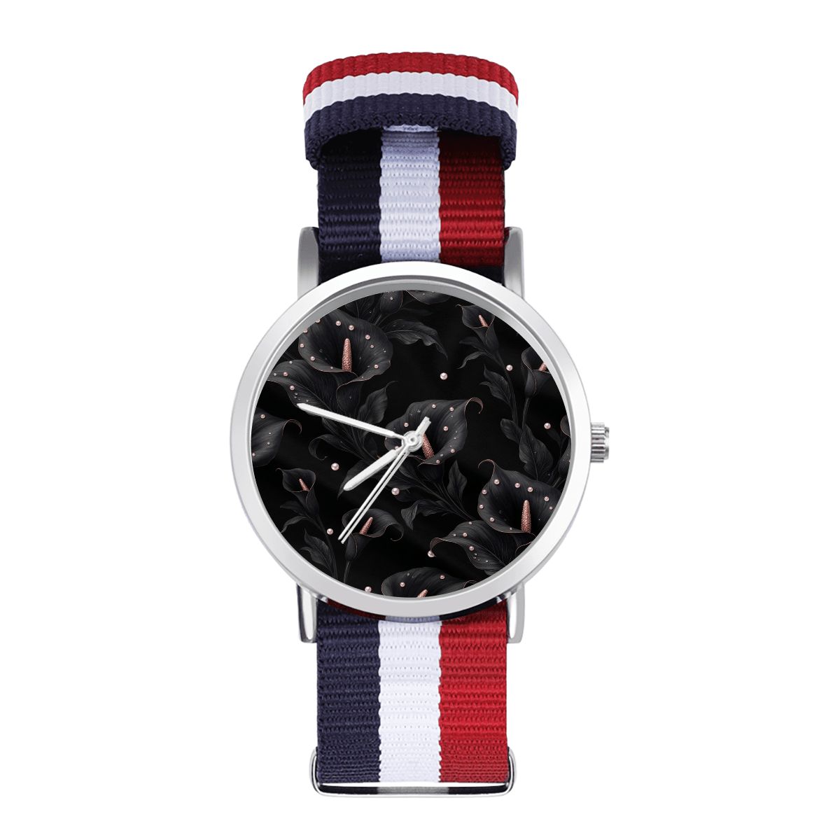 No Scale Watch With Woven Watch Band