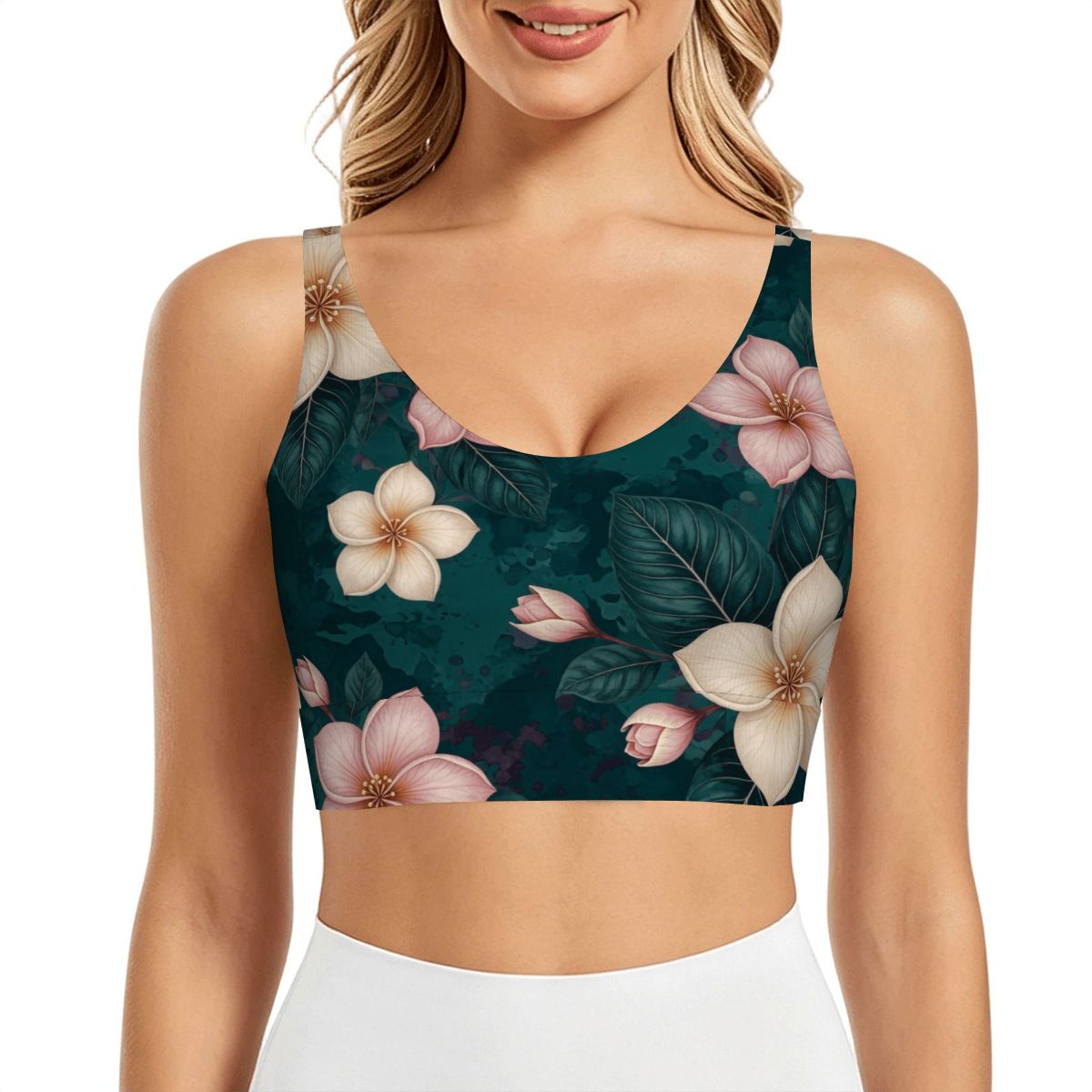 Plumeria Tropik — Sports bra