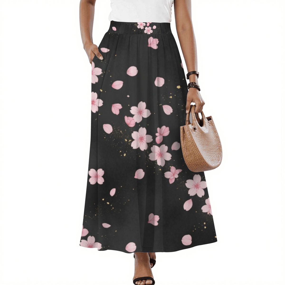 Midi Skirt with Pockets 06sakuradustaop