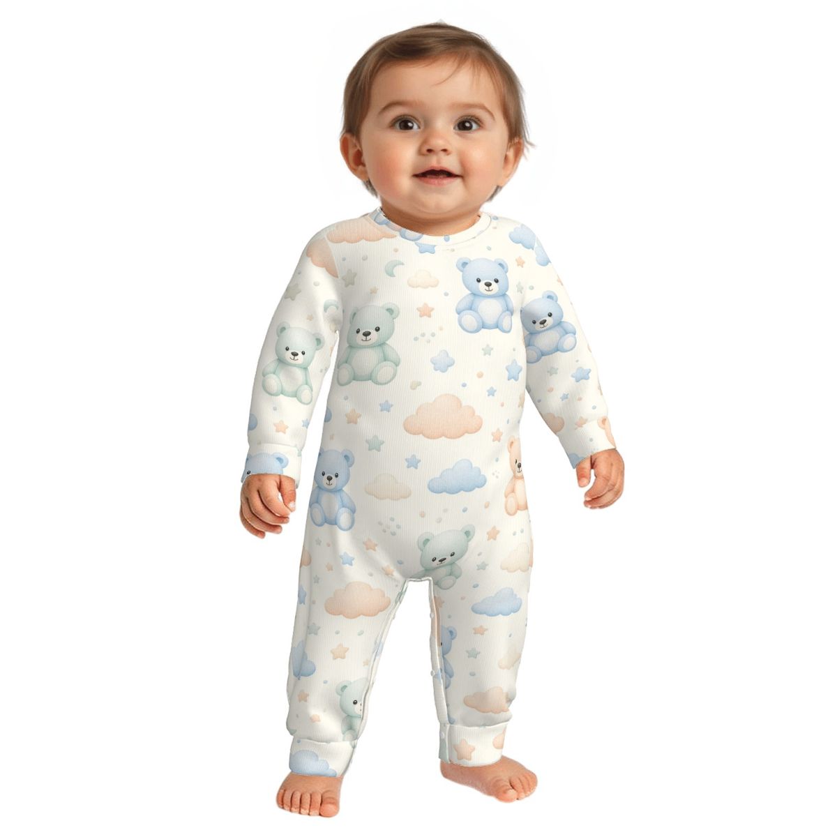 Newborn Baby Long Sleeve Onesies misiechmurki