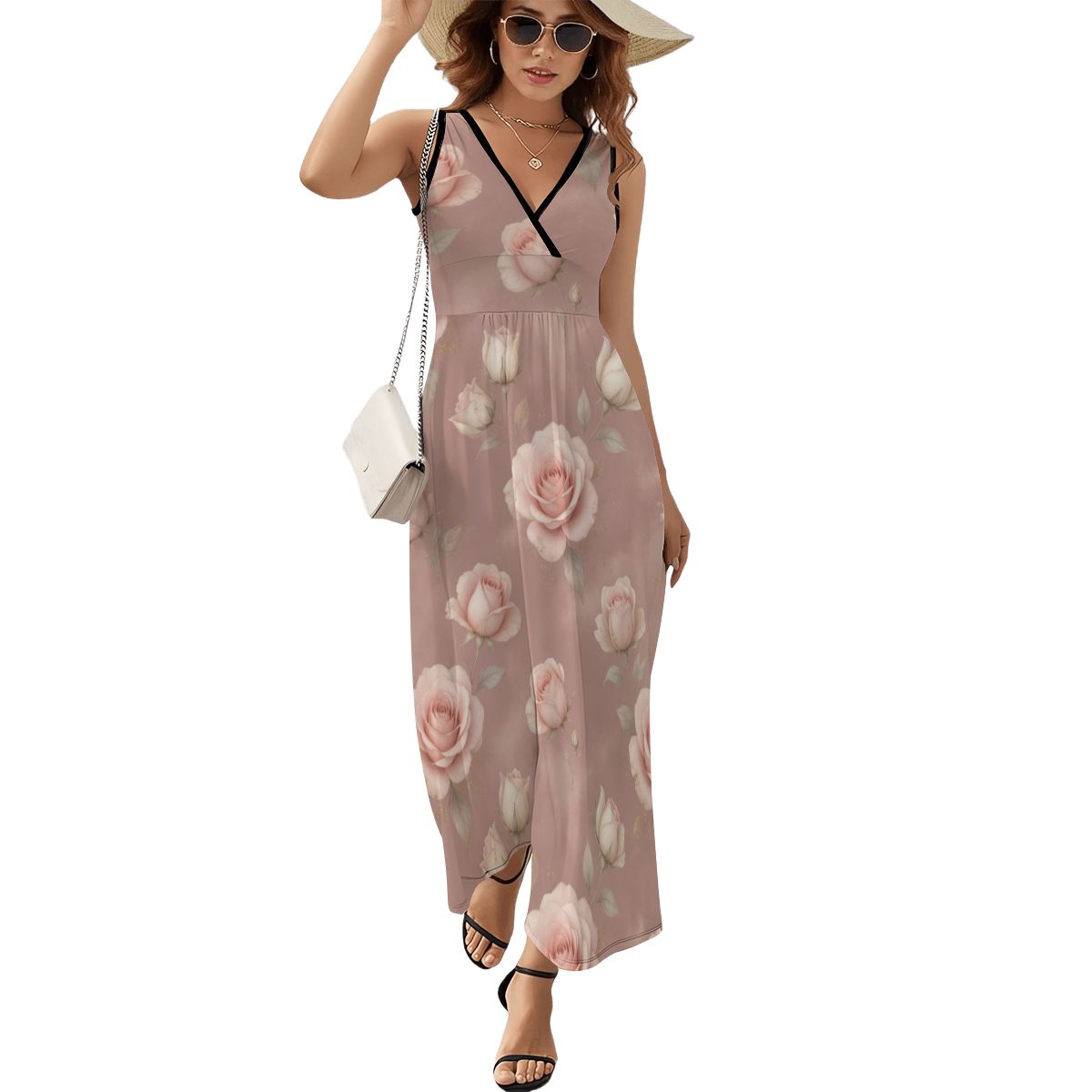 Roze Blush — Sukienka maxi