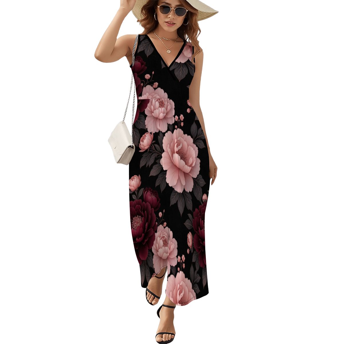 Peonie Garden — Sukienka maxi
