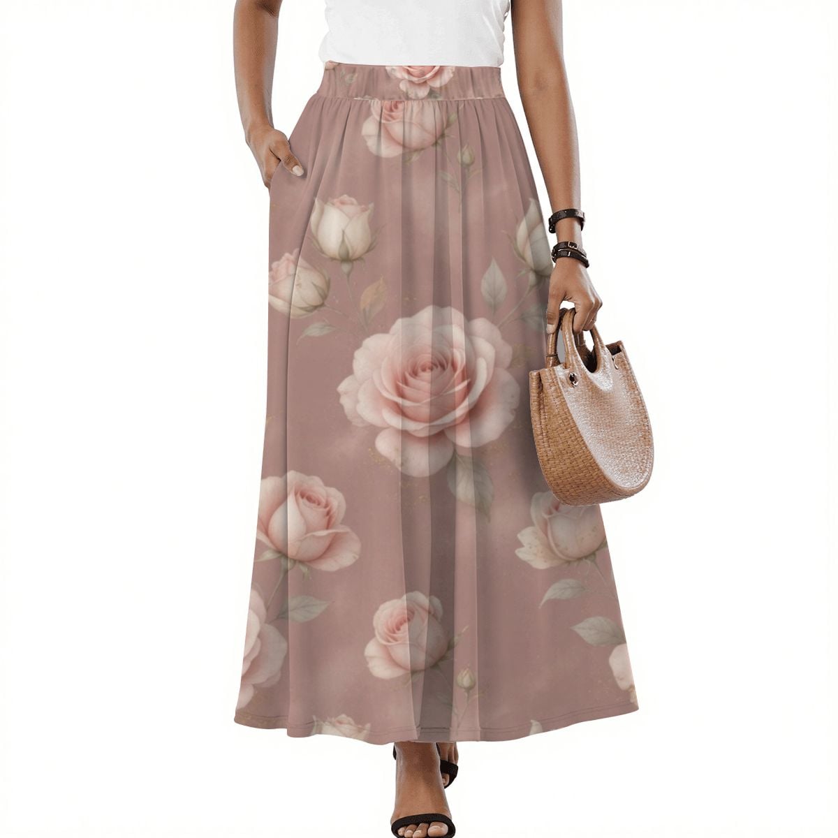 Midi Skirt with Pockets 02rozeblushaop