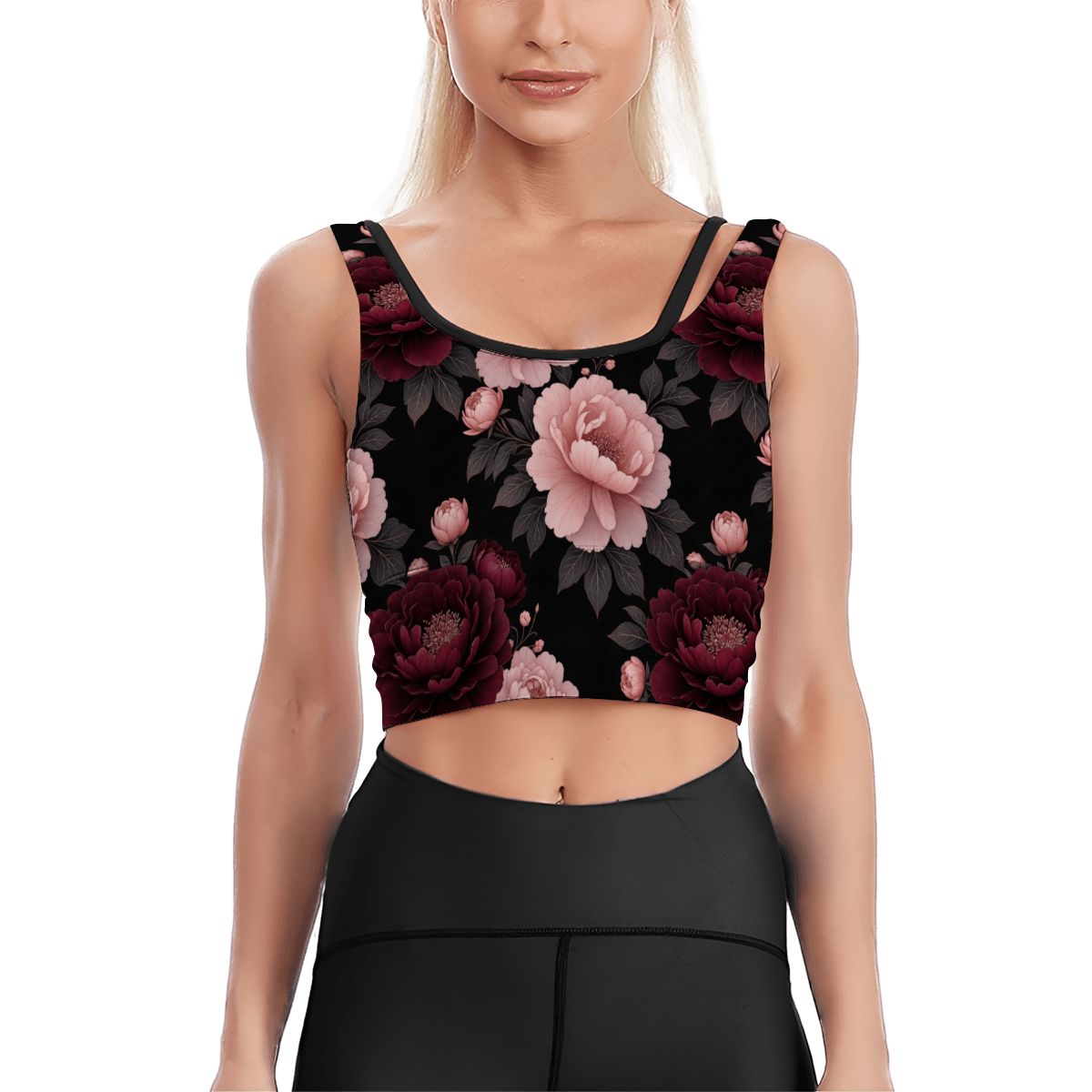 Peonie Garden — Sports bra