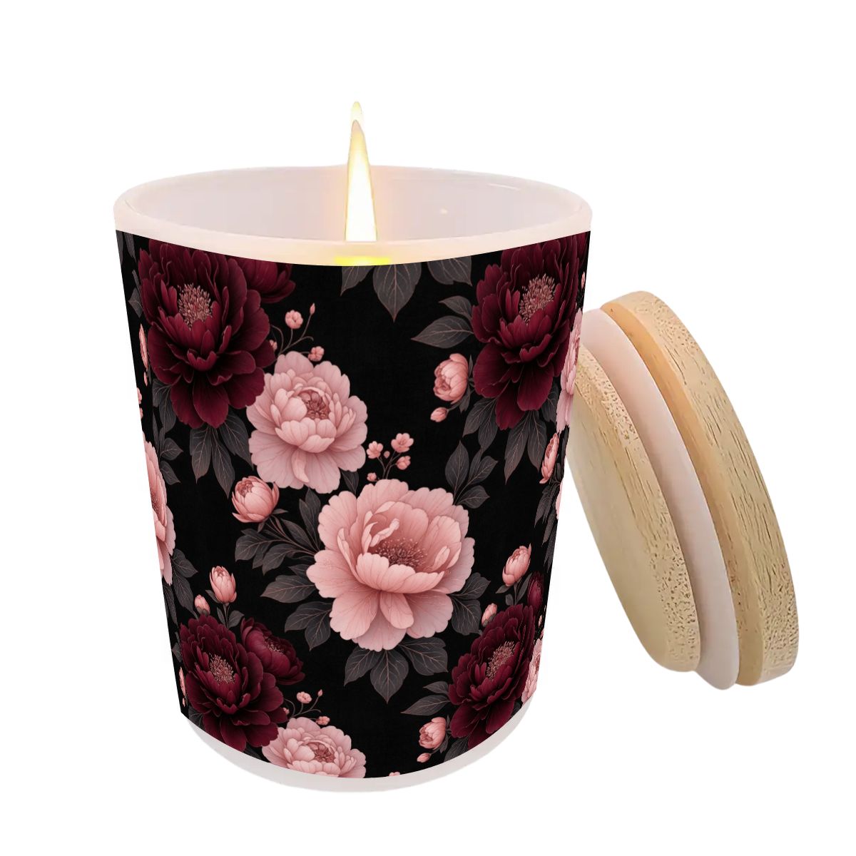 Frosted Jar Scented Candle with Lid (6oz)