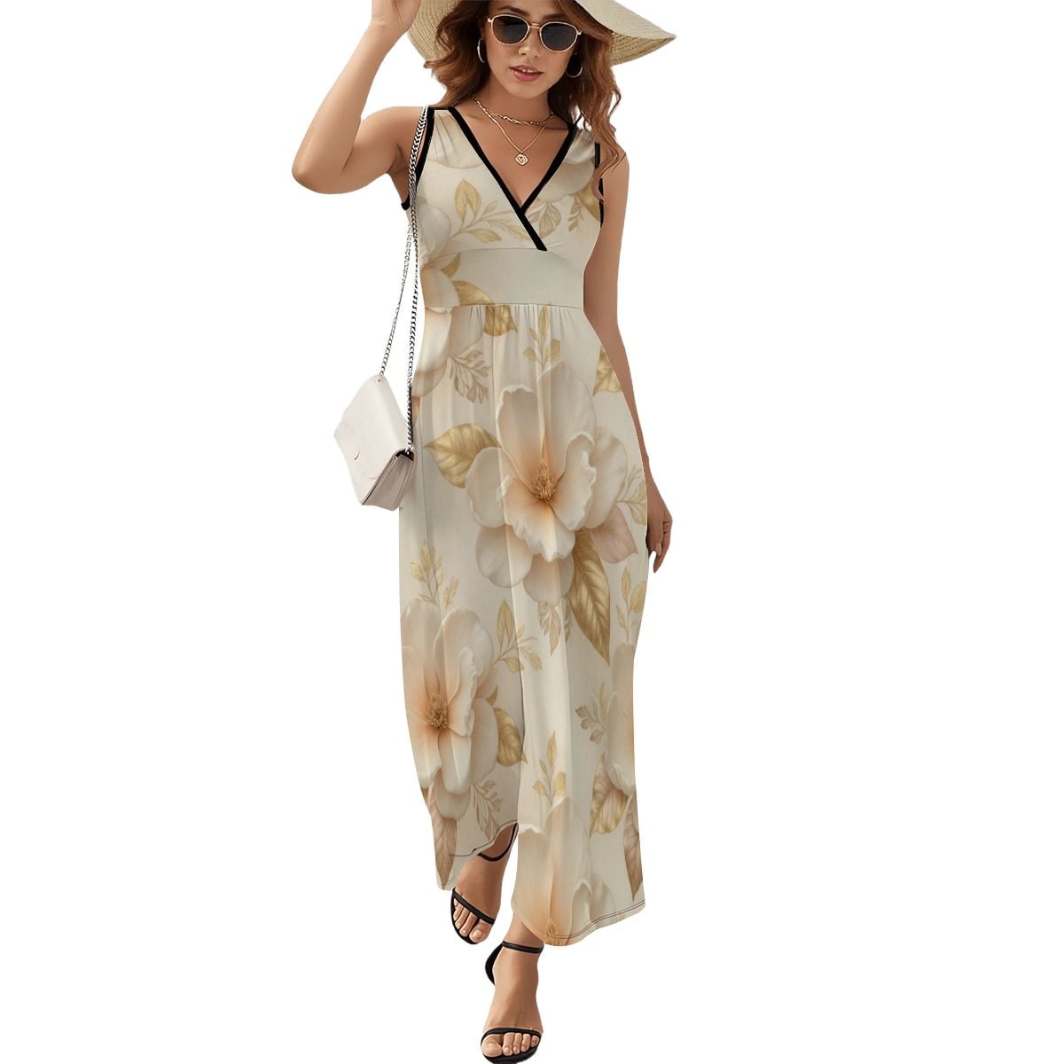 Magnolie Champagne — Sukienka maxi