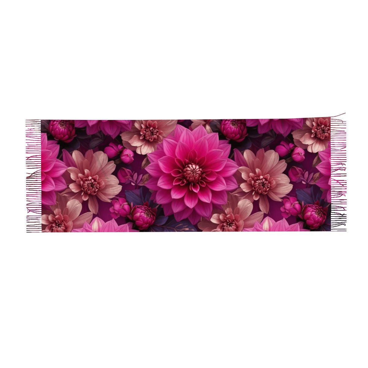 Warm Fringed Scarf for Women (Horizontal) 07daliefuksjaaop