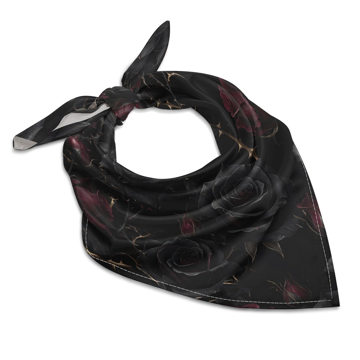 Silk Scarf 09noirroseaopbezfald