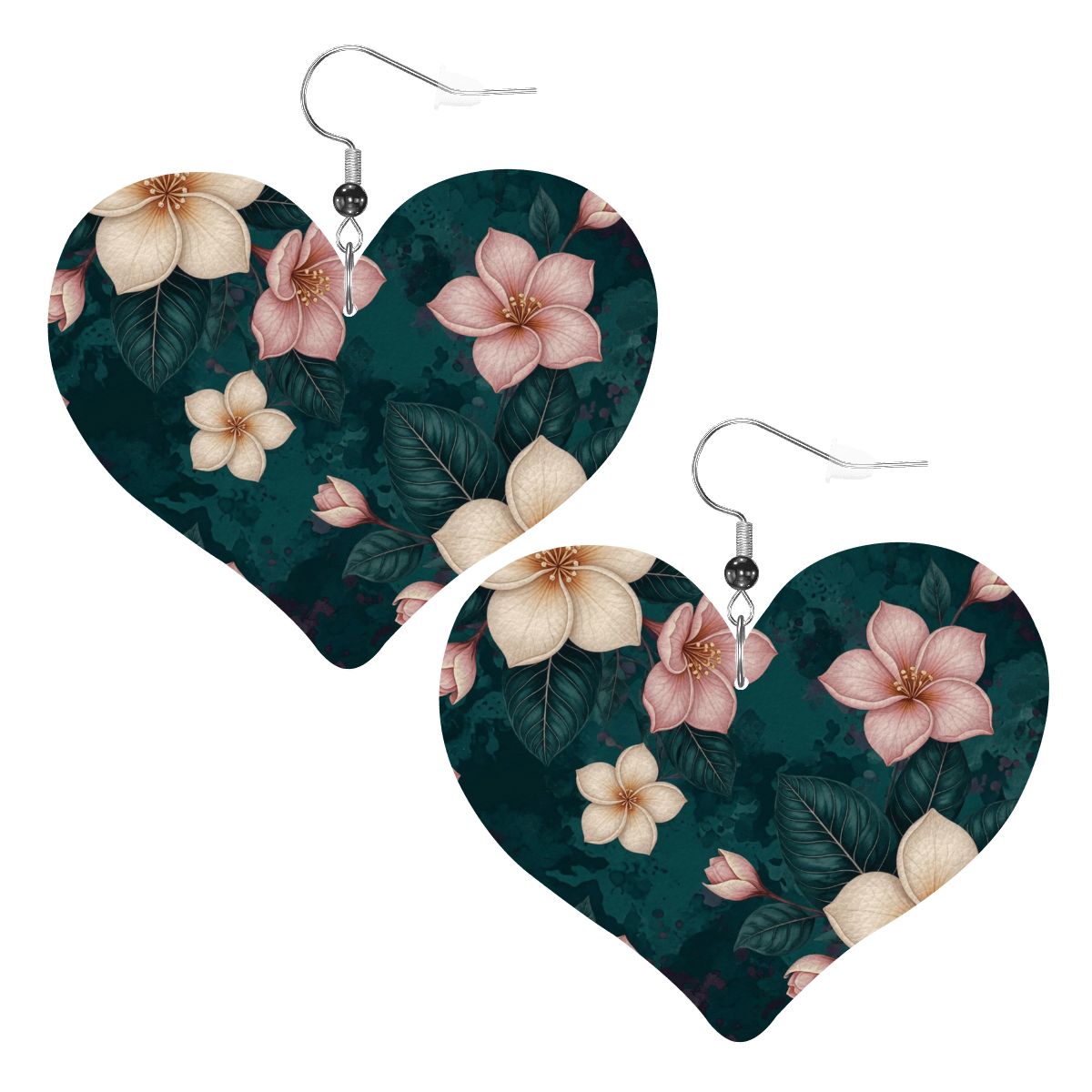 Heart Shape Leather Earrings
