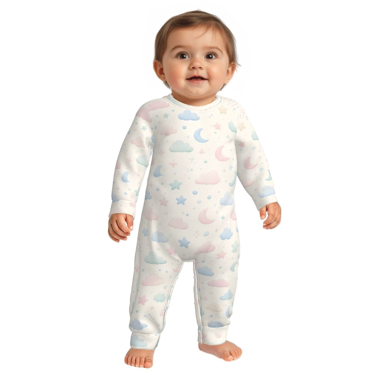 Newborn Baby Long Sleeve Onesies chmurkiksiezyce