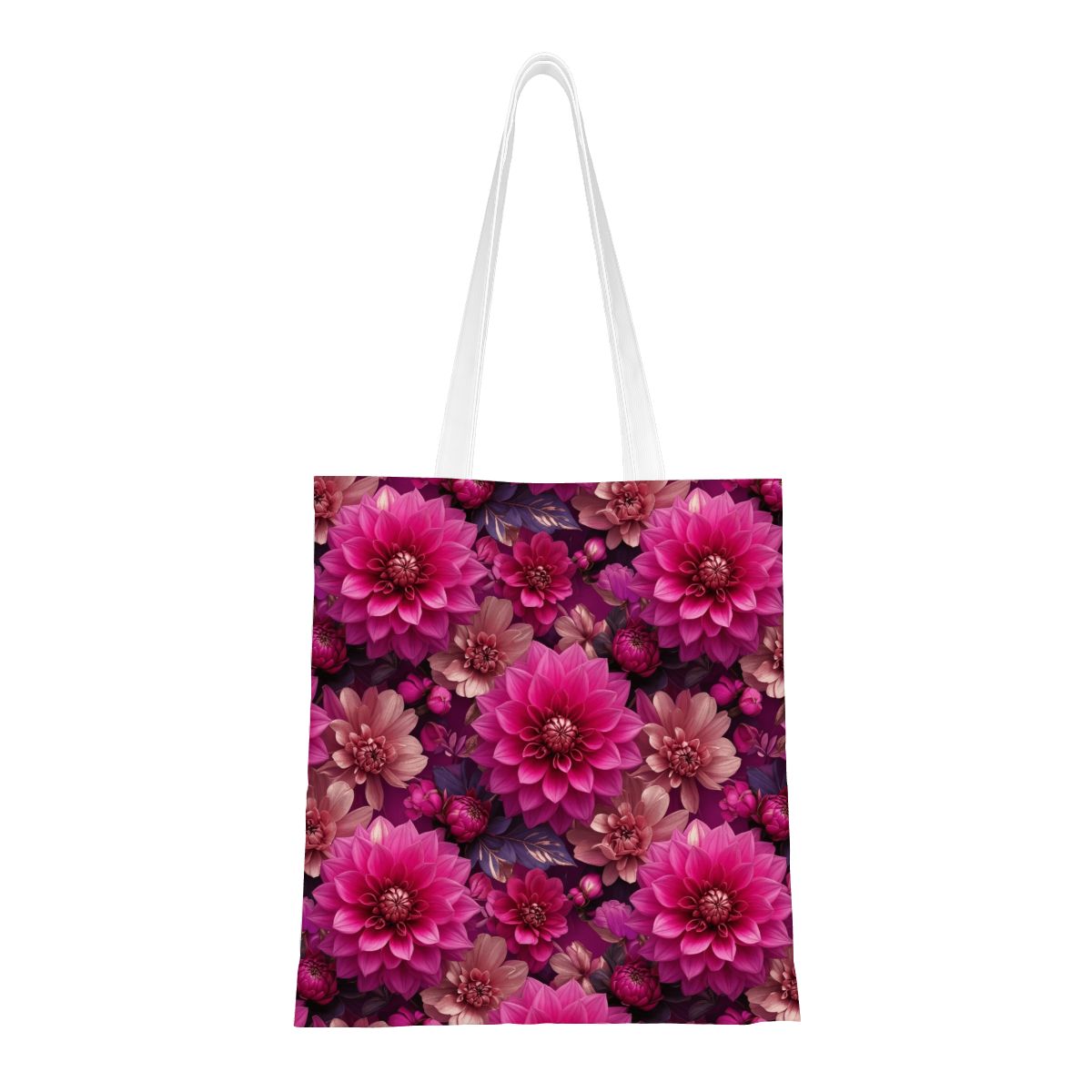 Dalie Fuksja — Canvas tote