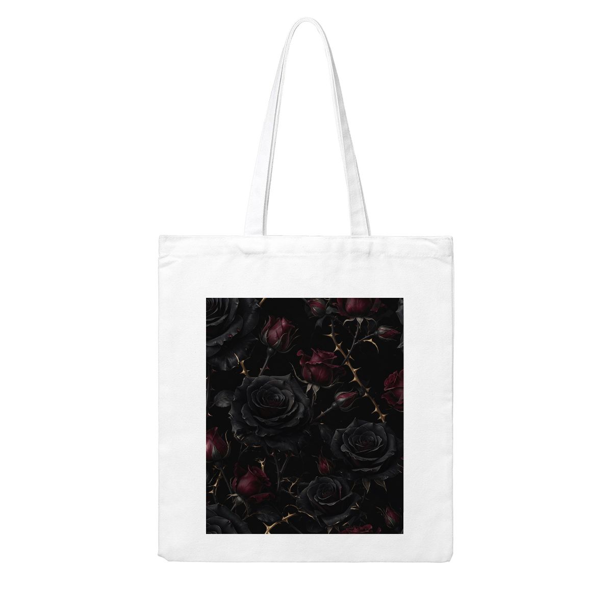 Noir Rose — Canvas tote
