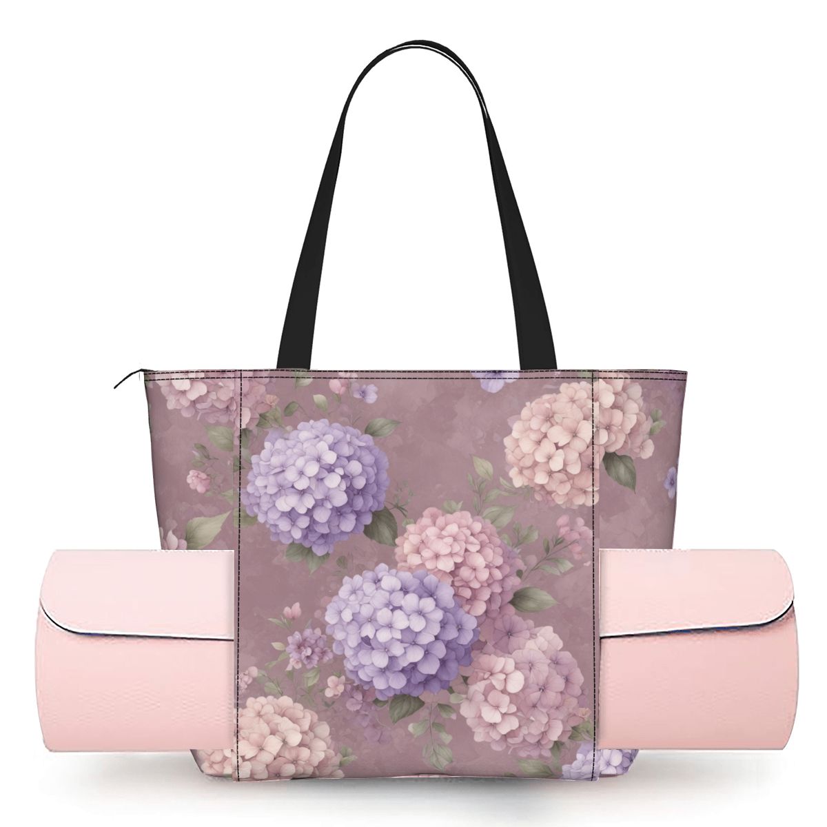 Yoga Bag with Yoga Mat Carrier 08hortensjelawendaaop