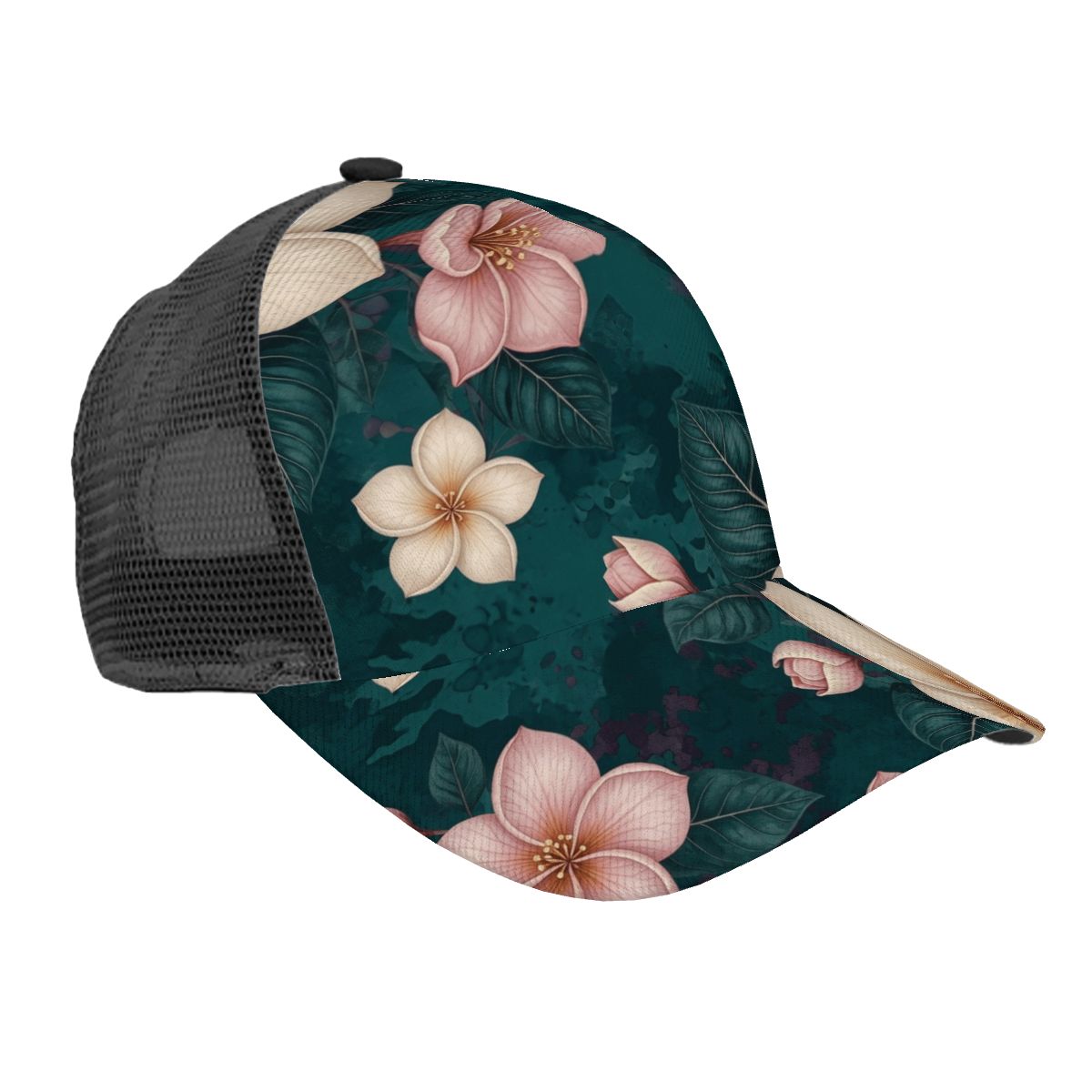 Mesh Baseball Cap (Full Pattern) 10plumeriatropikaop