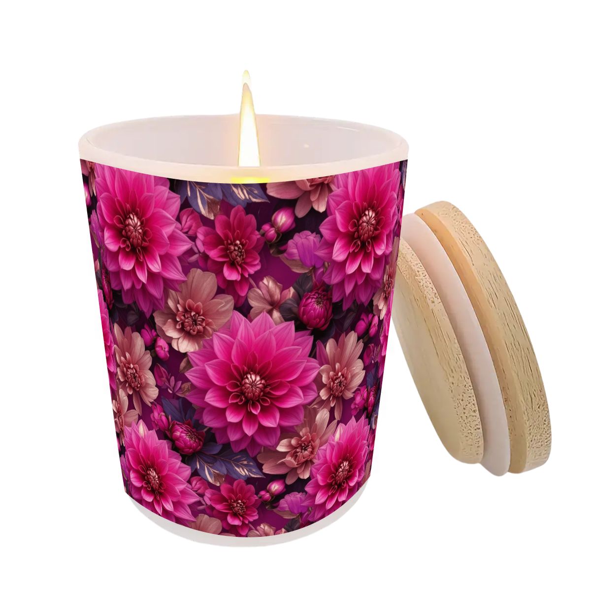 Frosted Jar Scented Candle with Lid (6oz)