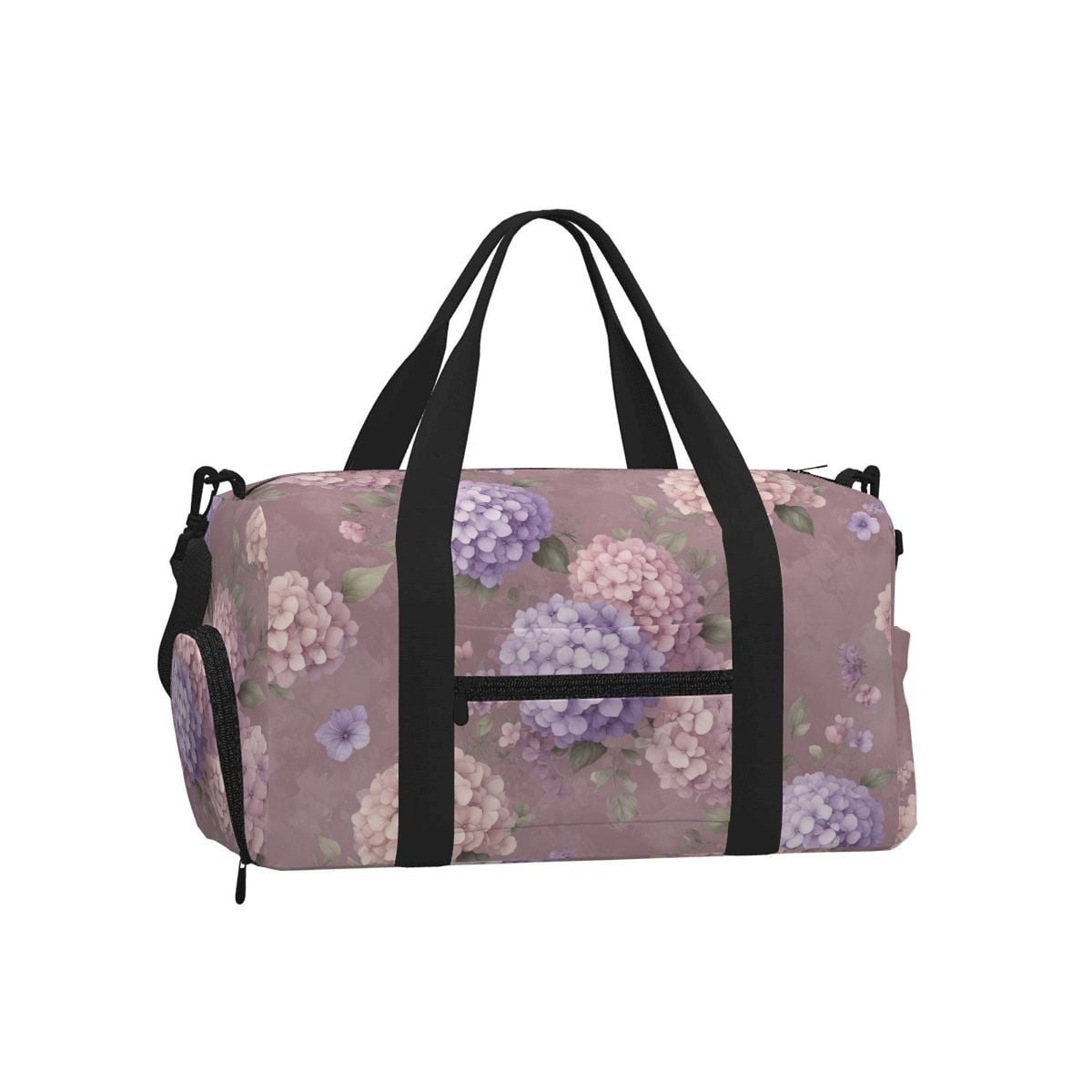 Gym Bag with Shoe Compartment 08hortensjelawendaaop
