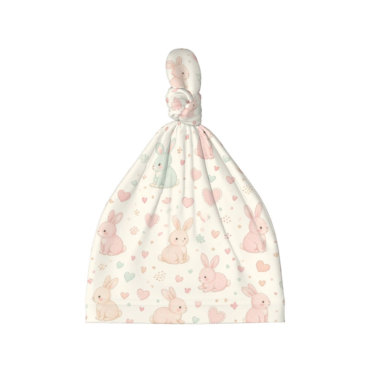 Baby Beanie Top Knot kroliczkiserca