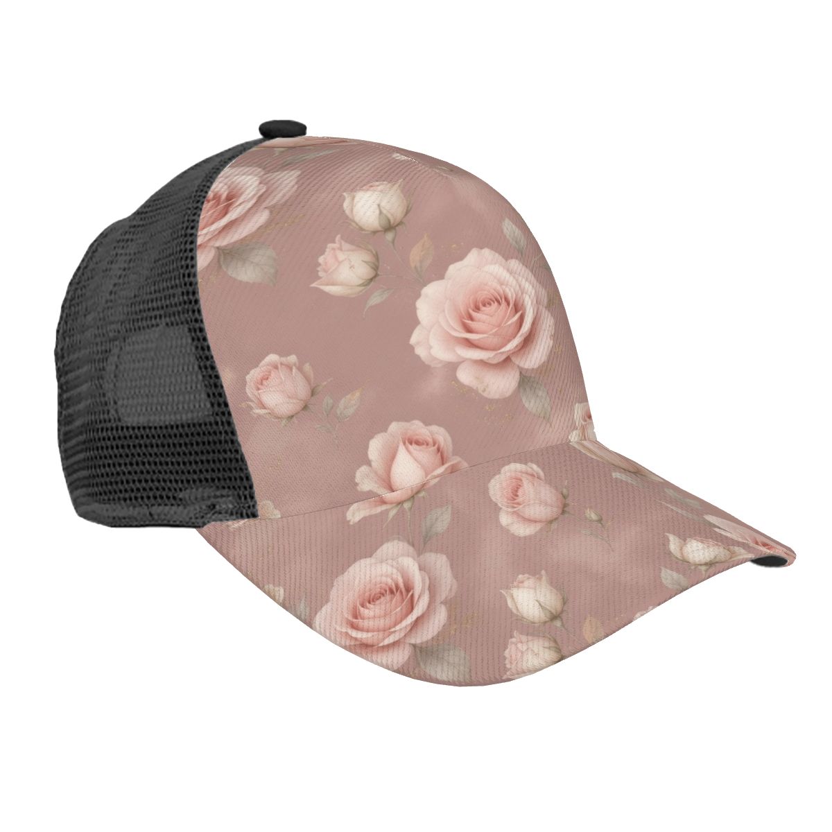 Mesh Baseball Cap (Full Pattern) 02rozeblushaop