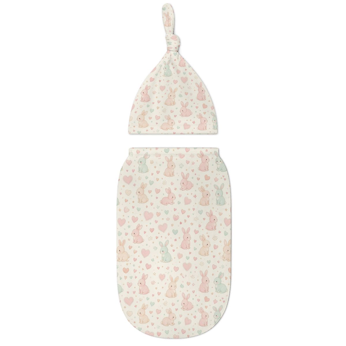 Baby Swaddle Sack Set kroliczkiserca