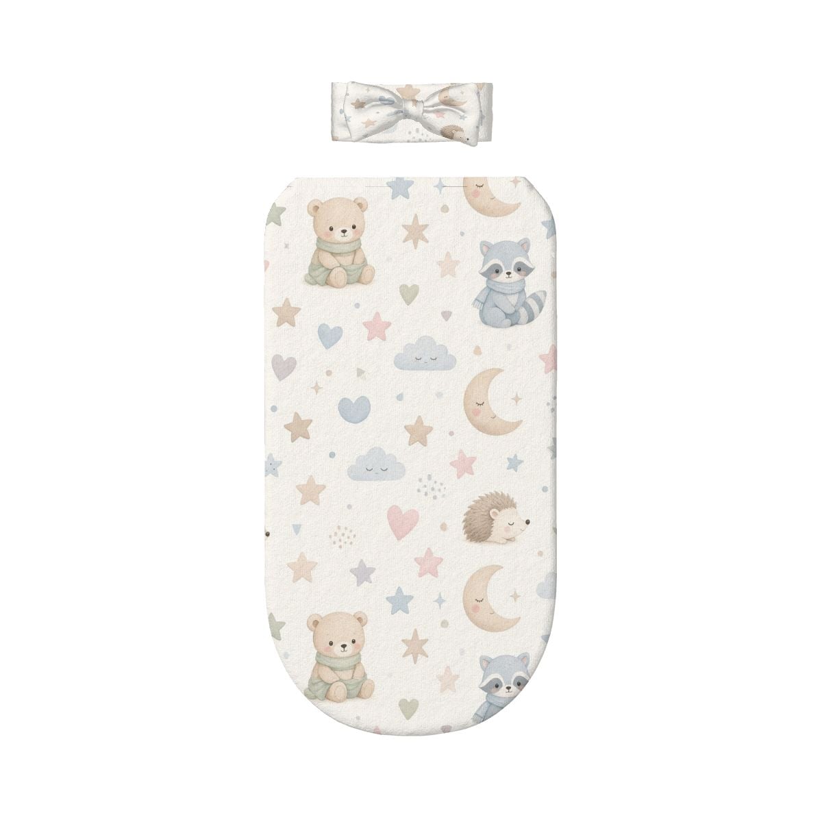 Baby Swaddle Sack with Baby Headbands lesnemaluchyaop