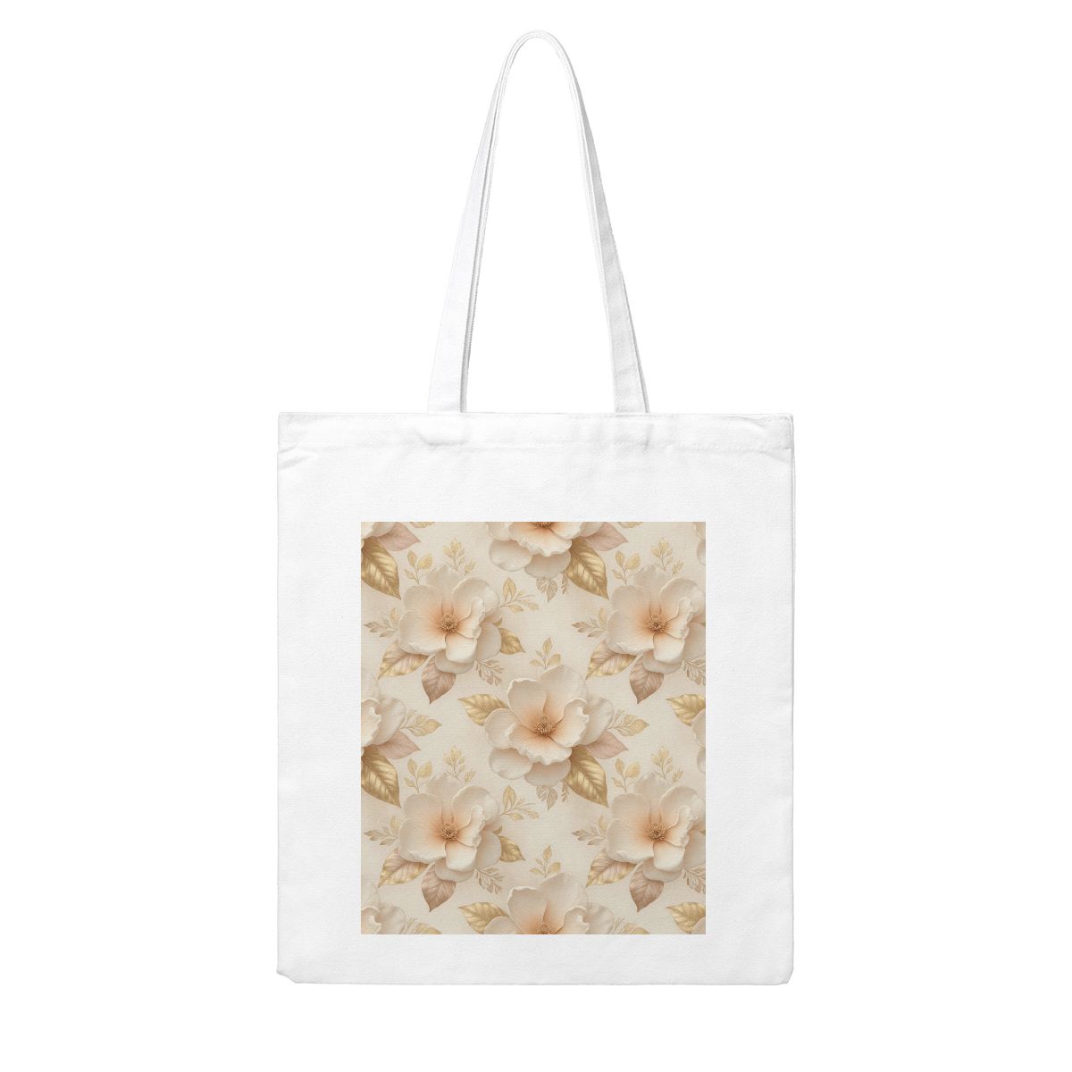 Canvas Tote Bag (Made in USA) 04magnoliechampagneaop