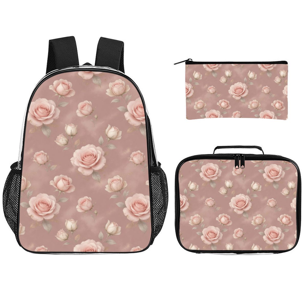 Clear Backpack 3Piece Set 02rozeblushaop