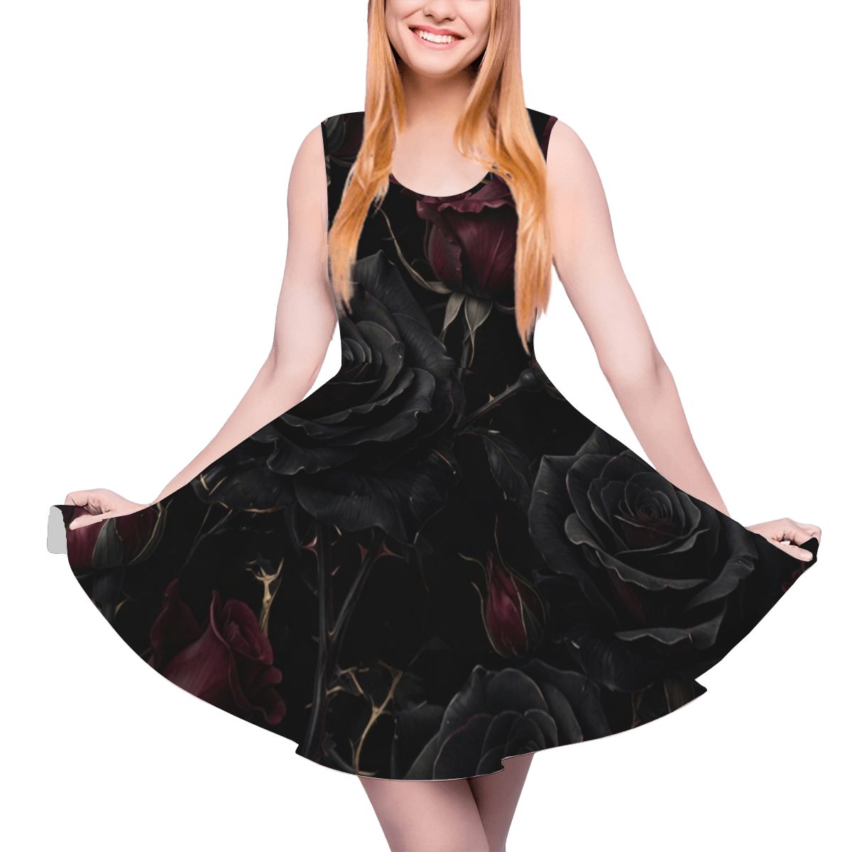 Noir Rose — Sukienka bez rękawów
