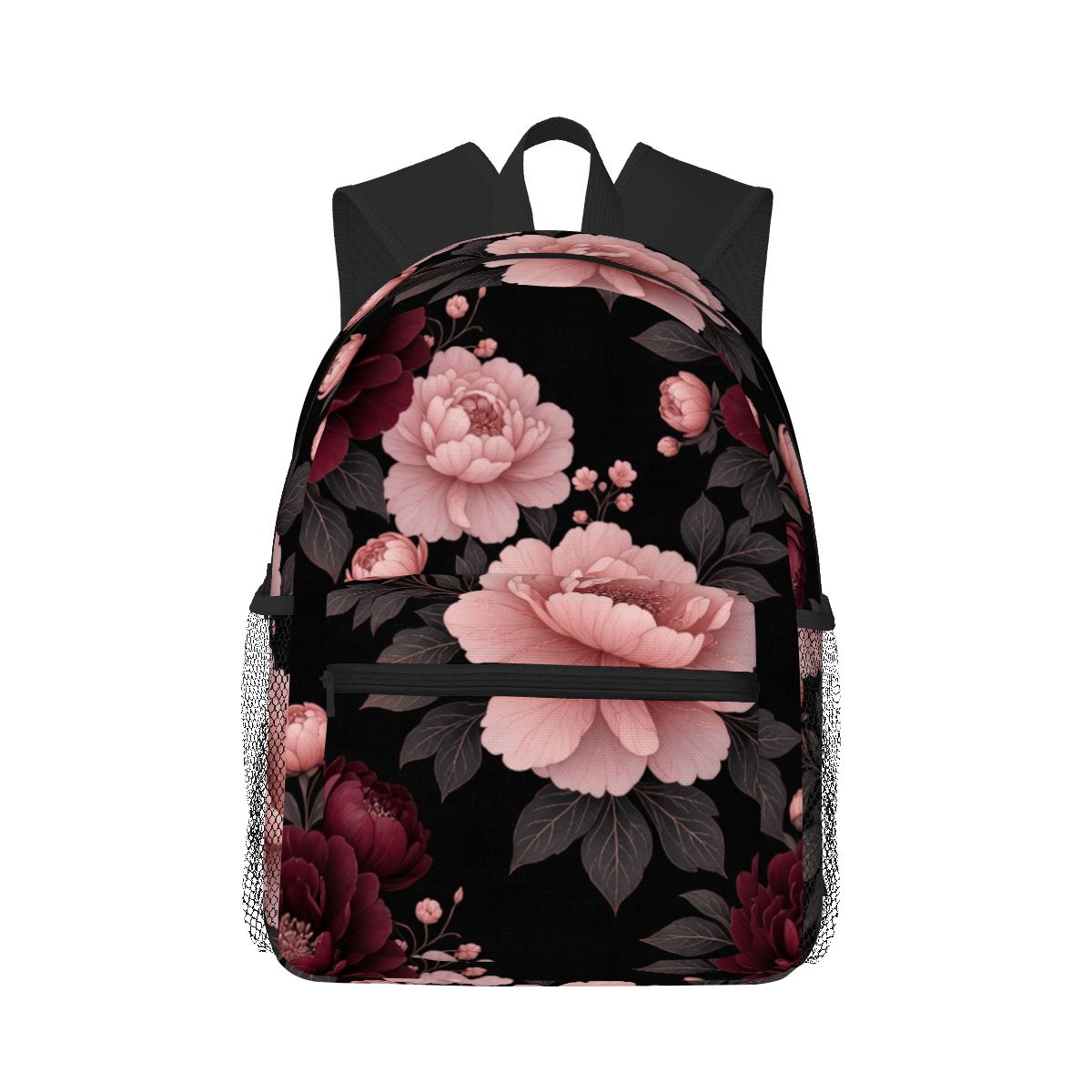 Oxford Backpack with Changeable Pocket Pattern 01peoniegardenaop