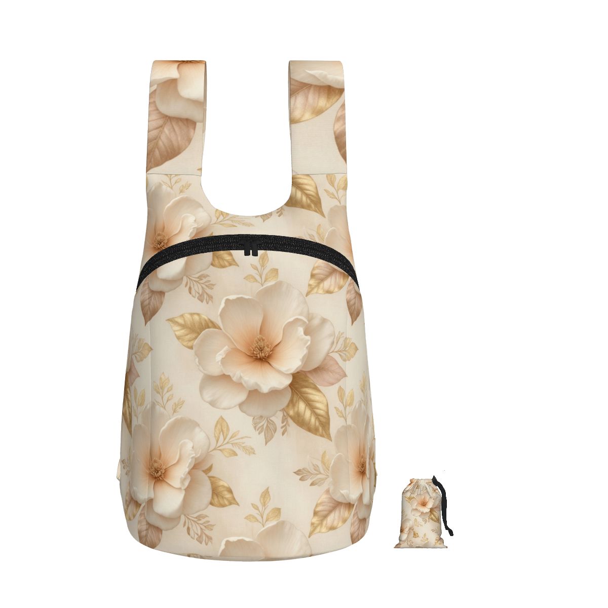 Ultralight Foldable Storage Backpack 04magnoliechampagneaop